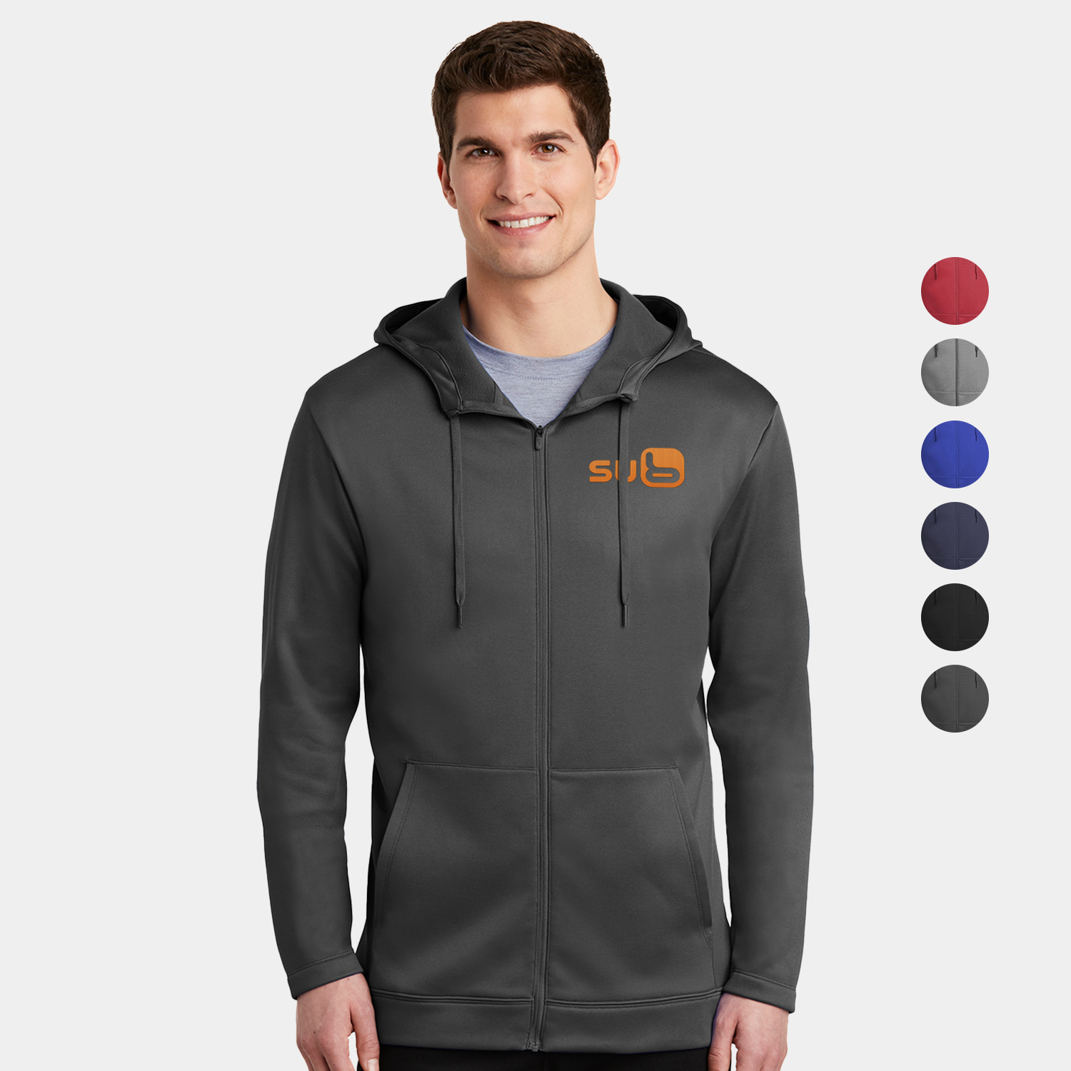 Nike Therma-FIT Full-Zip Fleece Hoodies w/ Screen Print 7 oz