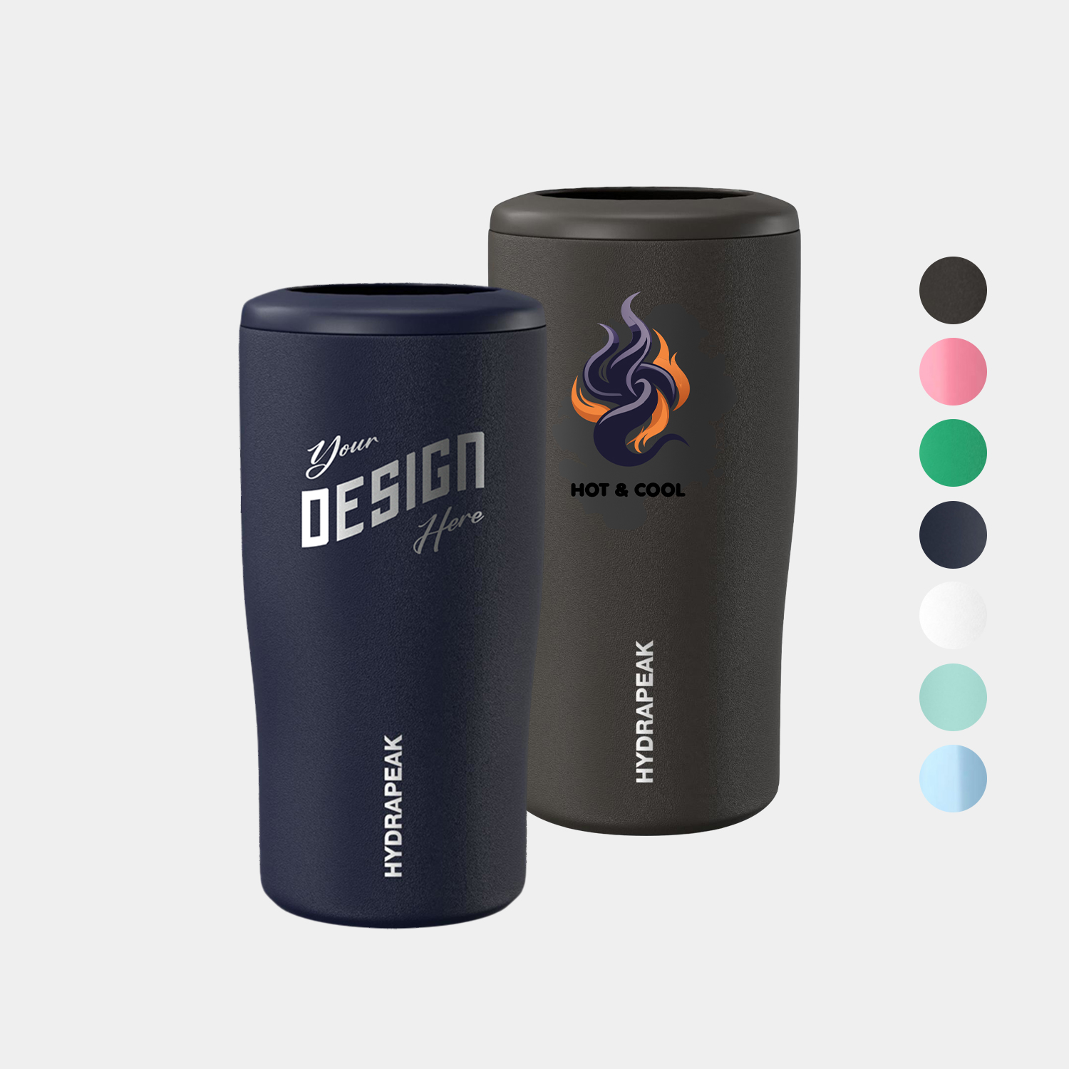 12 oz Hydrapeak® Stainless Steel Insulated 4-In-1 Can Cooler Tumbler