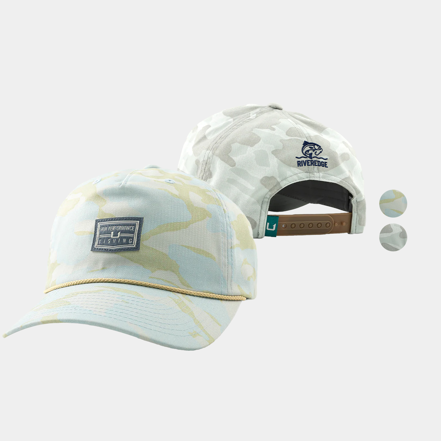 HUK® Unstructured Camo Printed Cap with Custom Logo