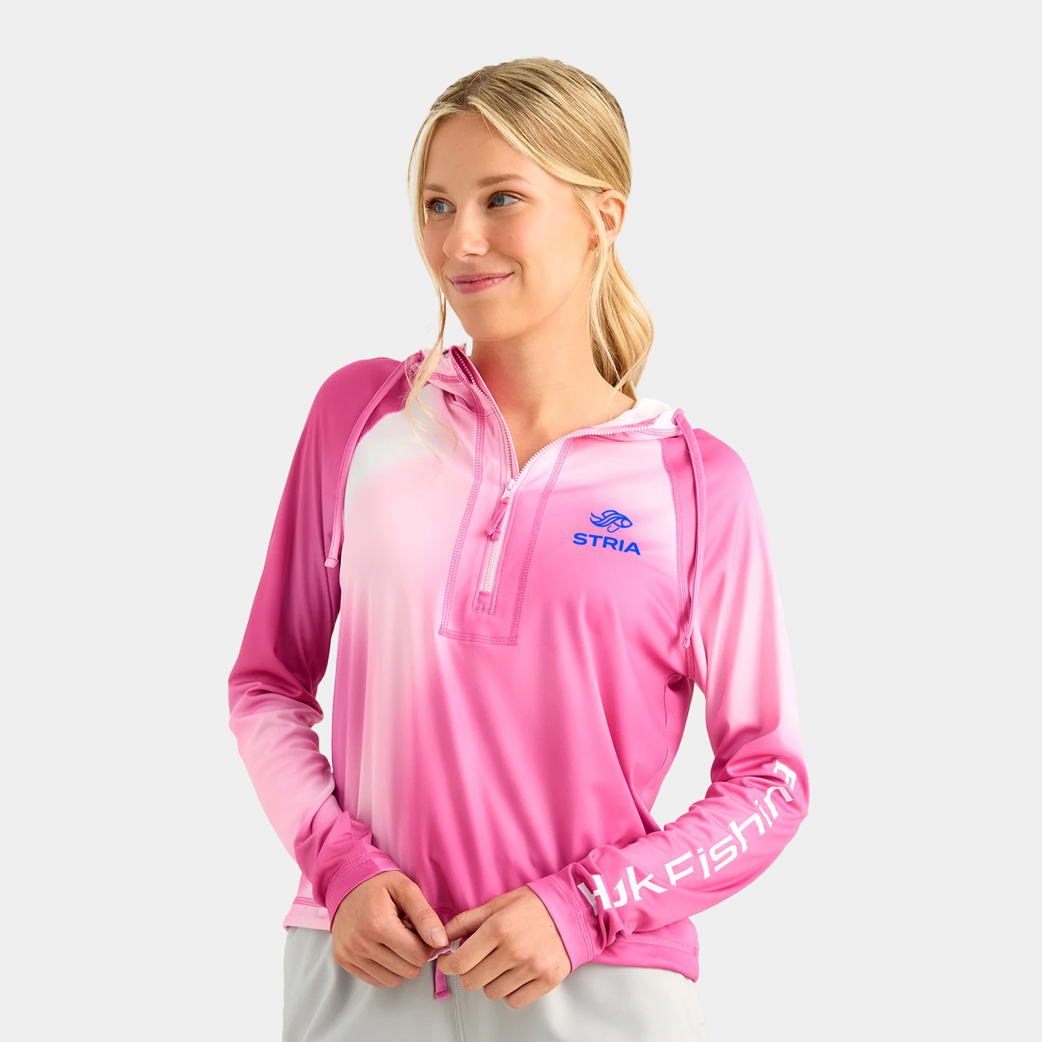 Huk® Women’s Printed Cropped Pullover Hoodie with Custom Logo