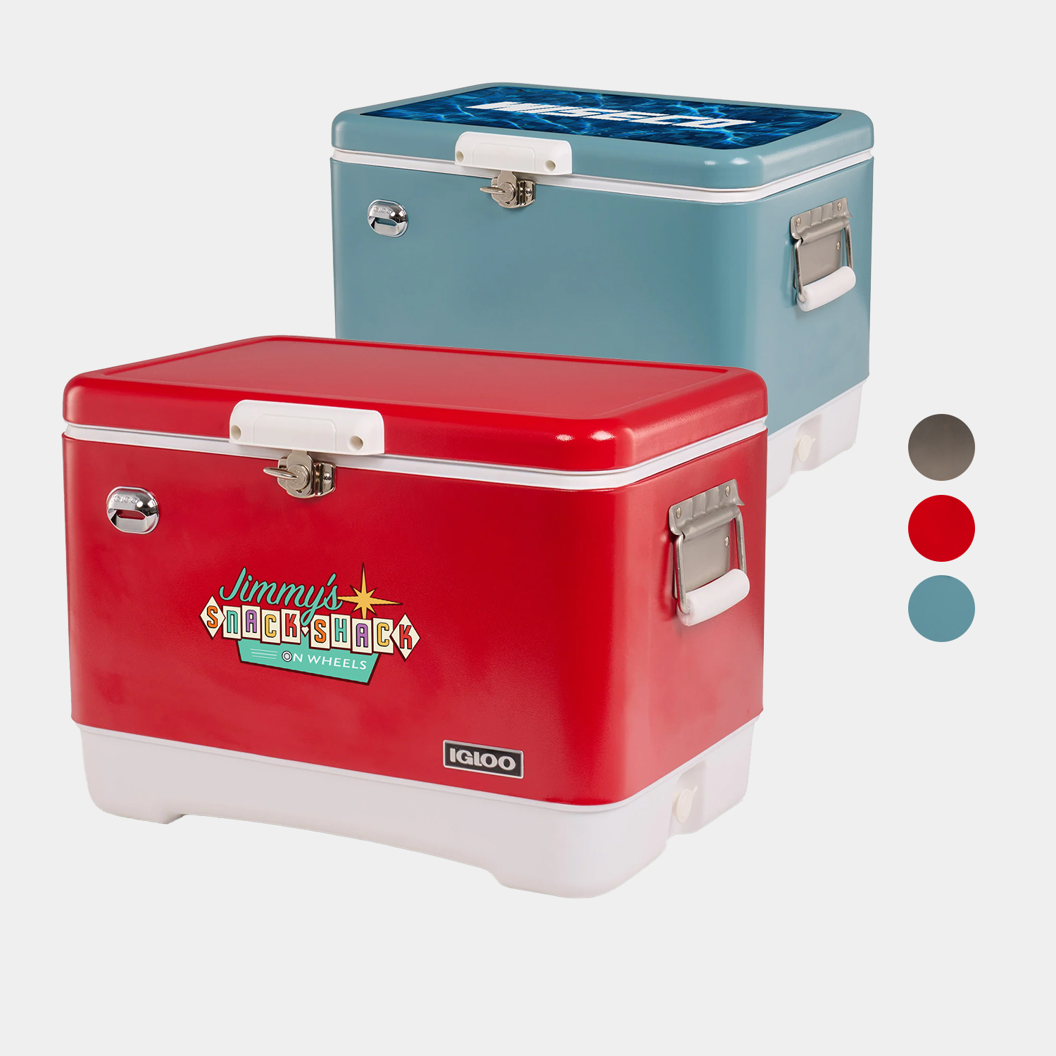 Igloo Legacy 54 Qt Retro Steel Cooler