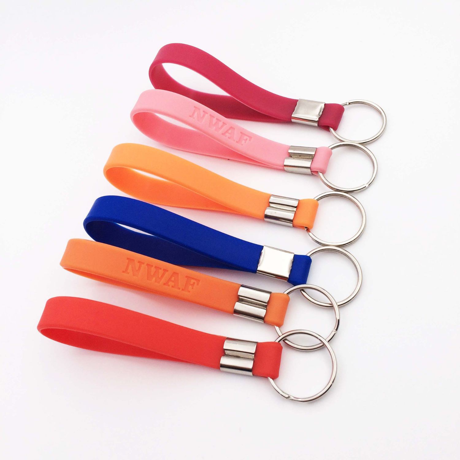 Silicone Debossed Key Tag