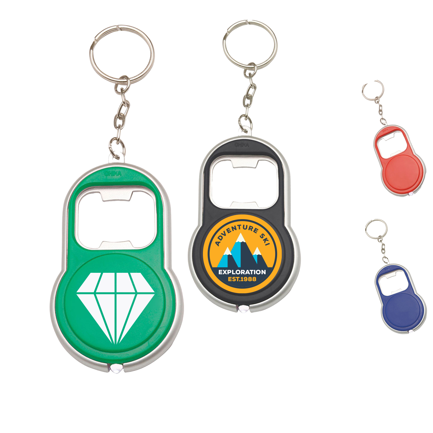 Bottle Opener Keychains With LED Light