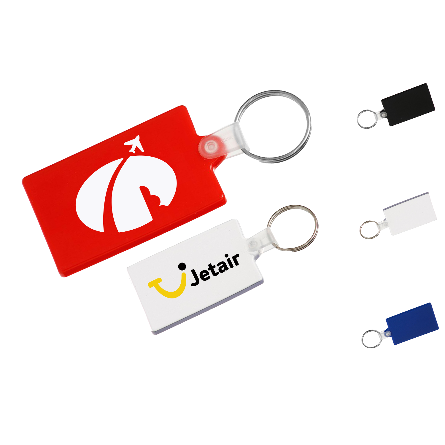 Rectangle Soft Plastic Keychains