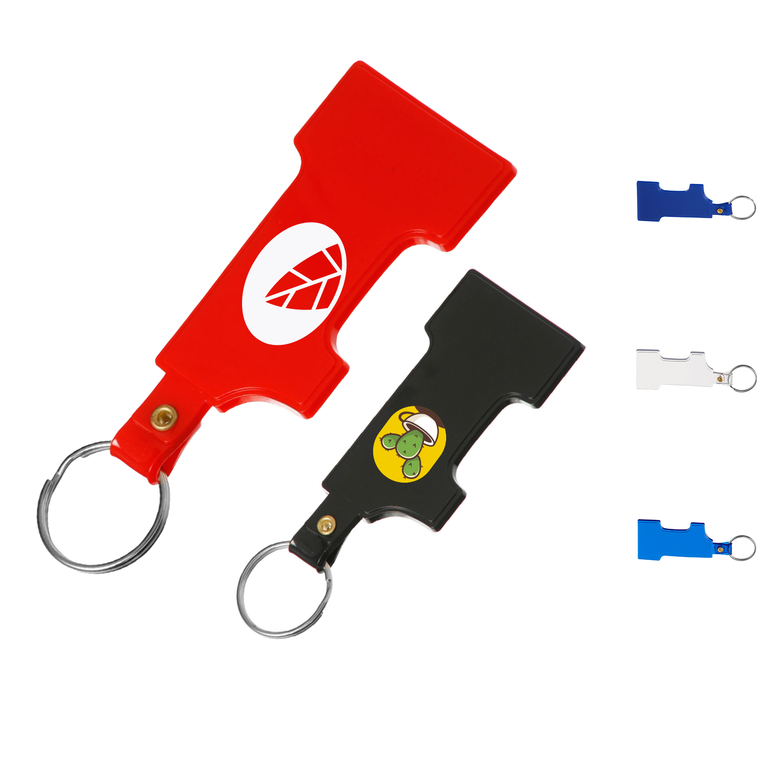 Soft Shape Number One Keychains