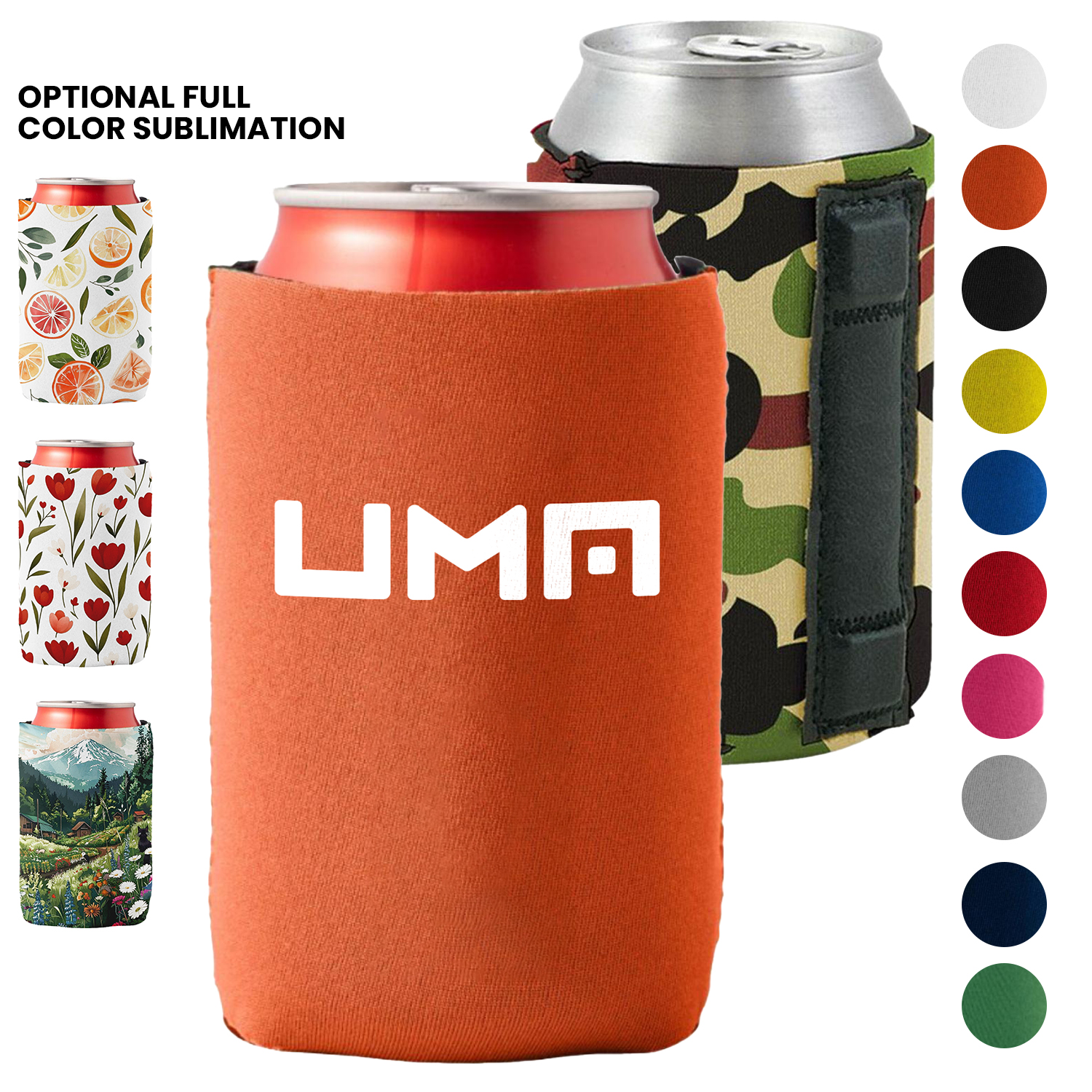 3mm Neoprene Can Cooler w/ 3 pcs Strong Magnet