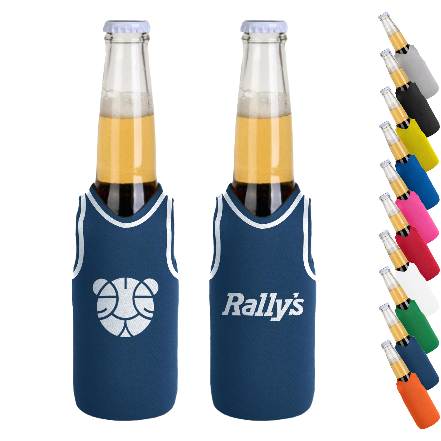 12 Oz. Neoprene V-neck Vest shape Bottle Cooler