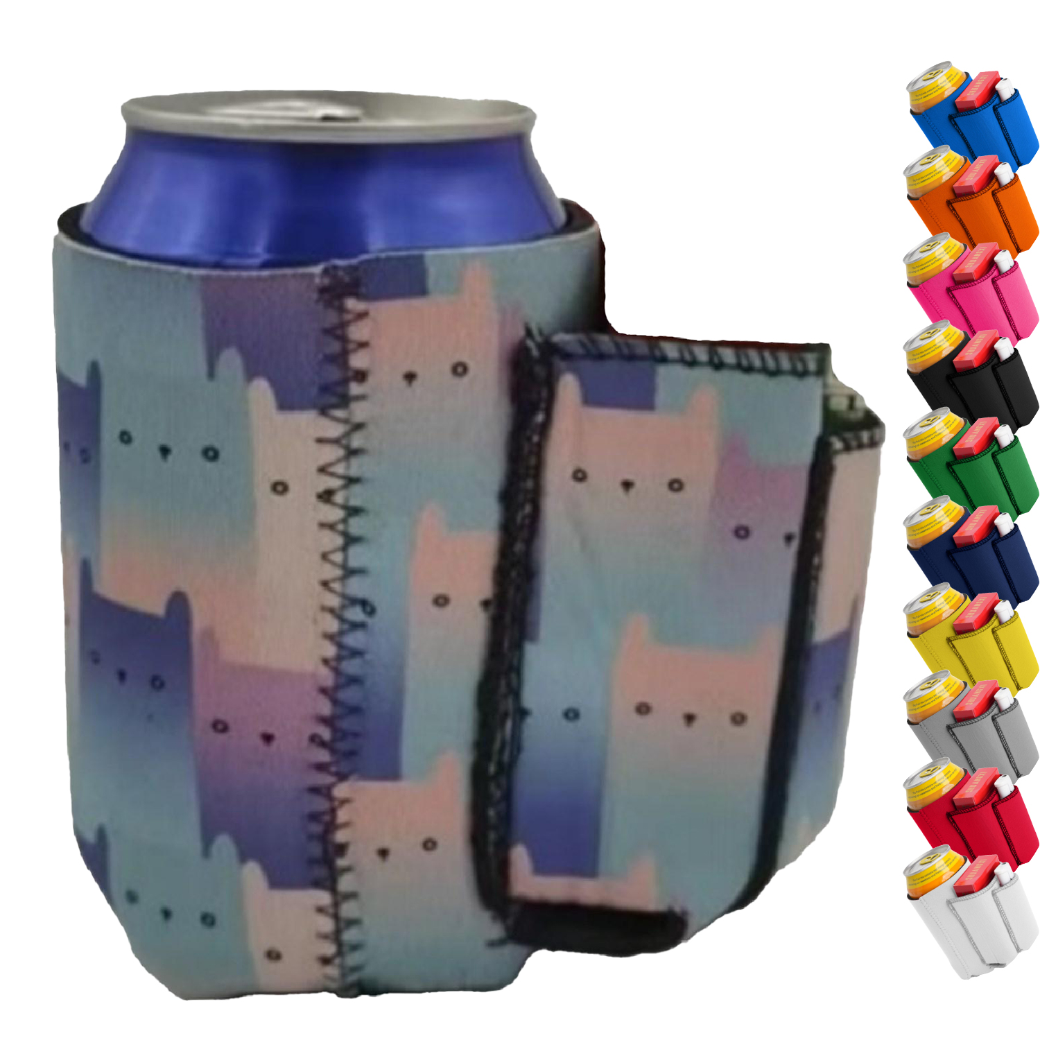 330ML Neoprene Can Cooler w/ Pocket