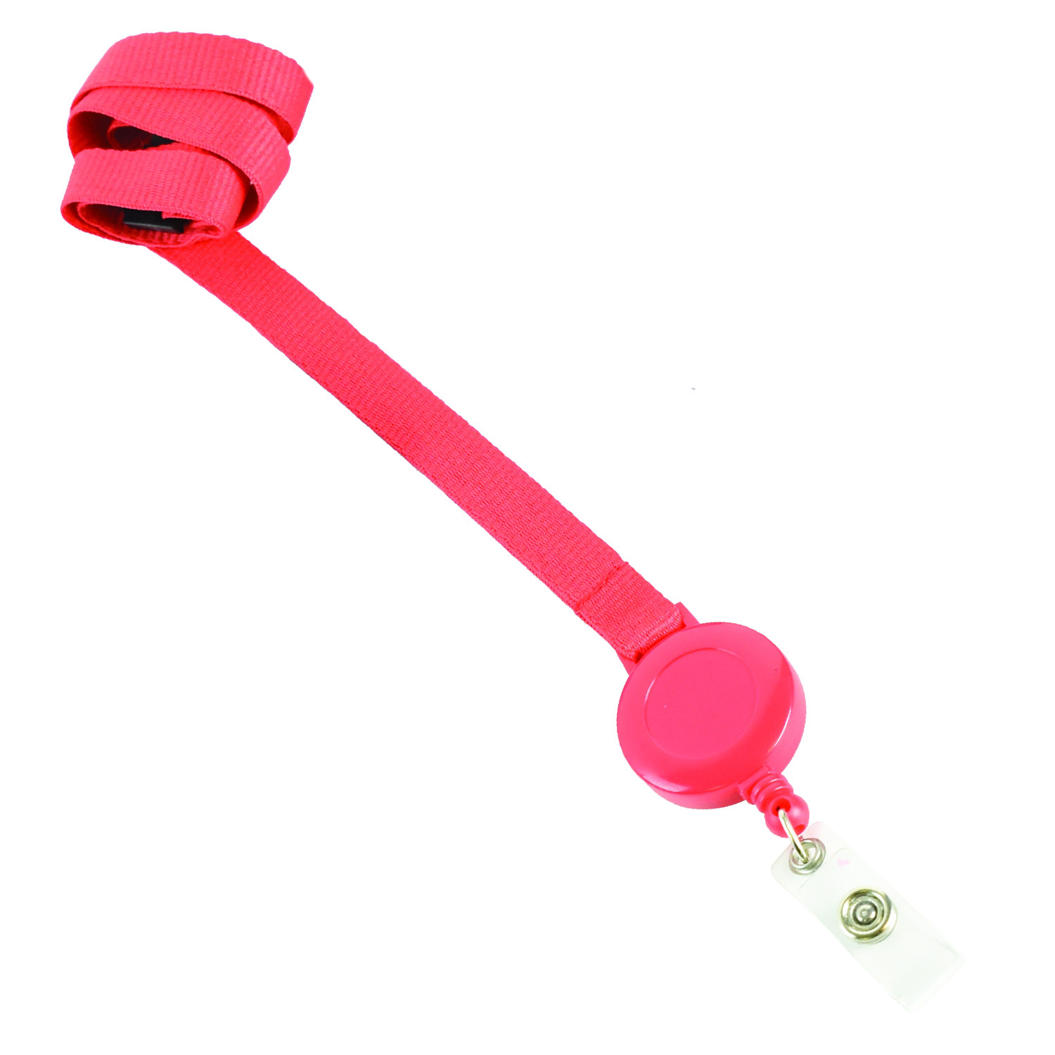 3/8 inch Blank Lanyards w/ Badge Reel