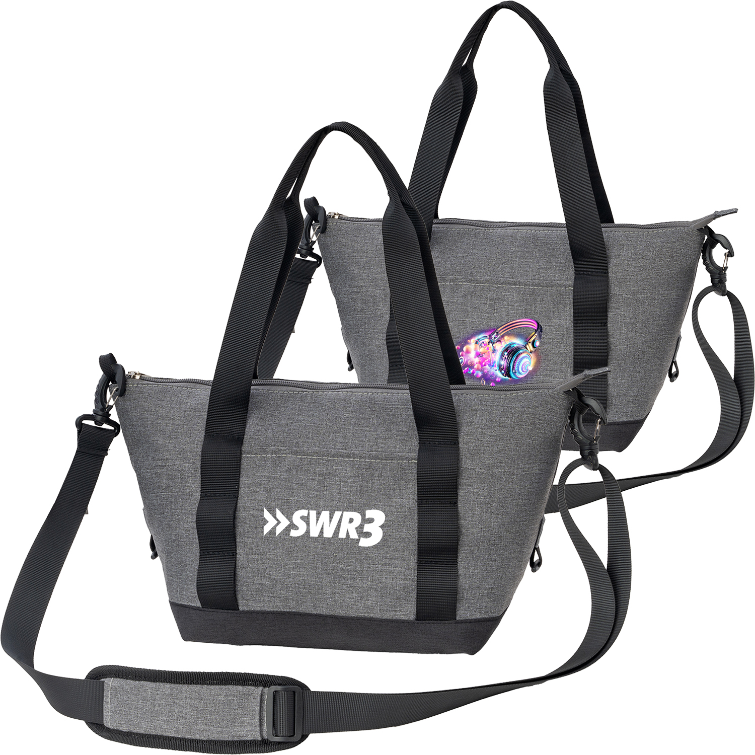 Heather Lite Compact Insulated Lunch Bag with Adjustable Strap