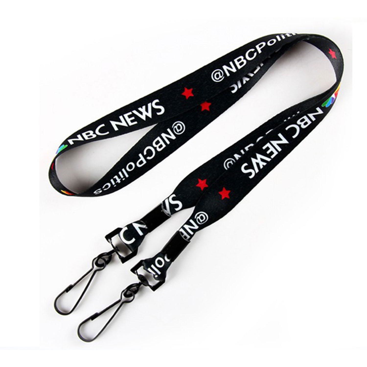 3/4" Double Ended Dye-Sublimation Lanyard
