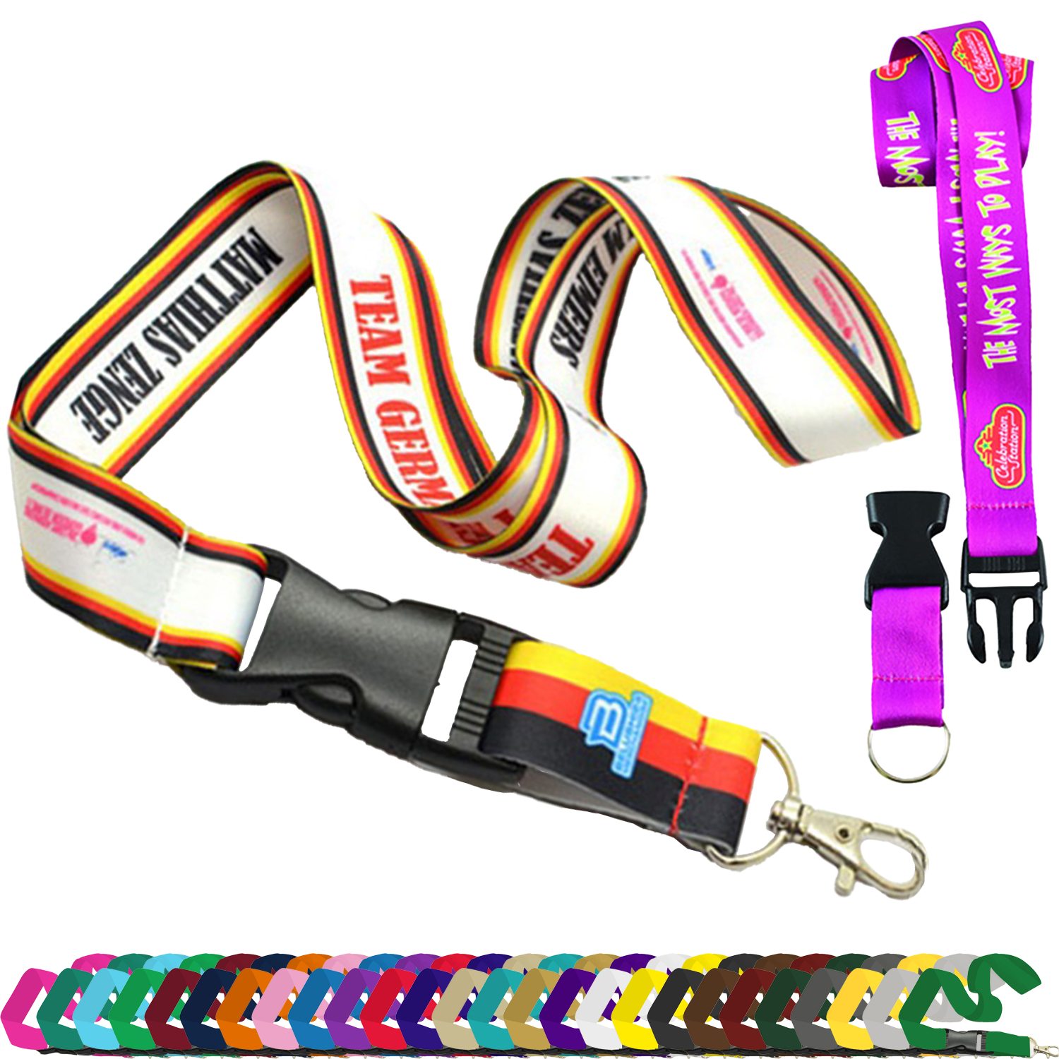 5/8" Dye Sublimation Lanyards with Buckle Release