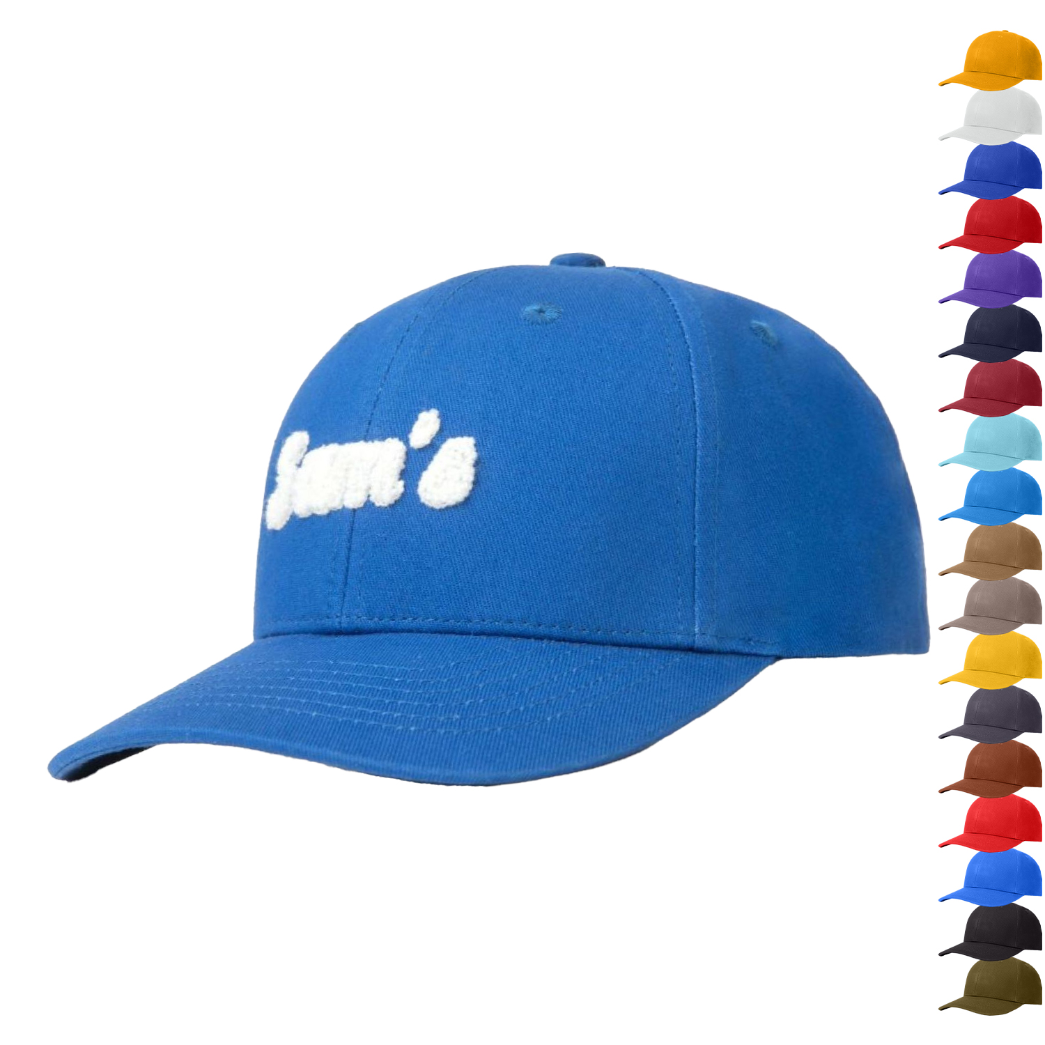 Premium 6-Panel low profile Structured Cotton Fabric Cap with Snapback Closure