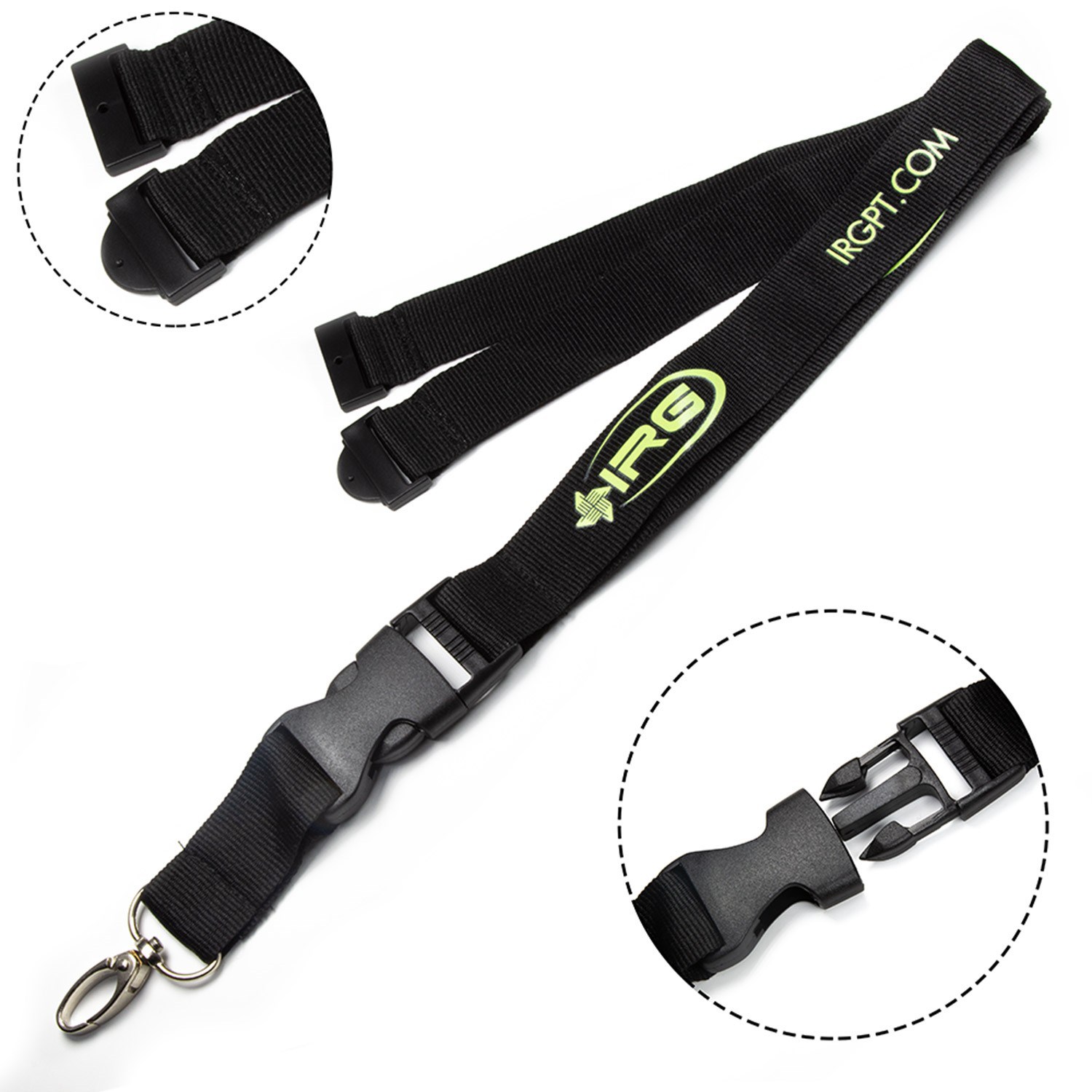 Polyester Lanyards w/ Buckle Release and Safety