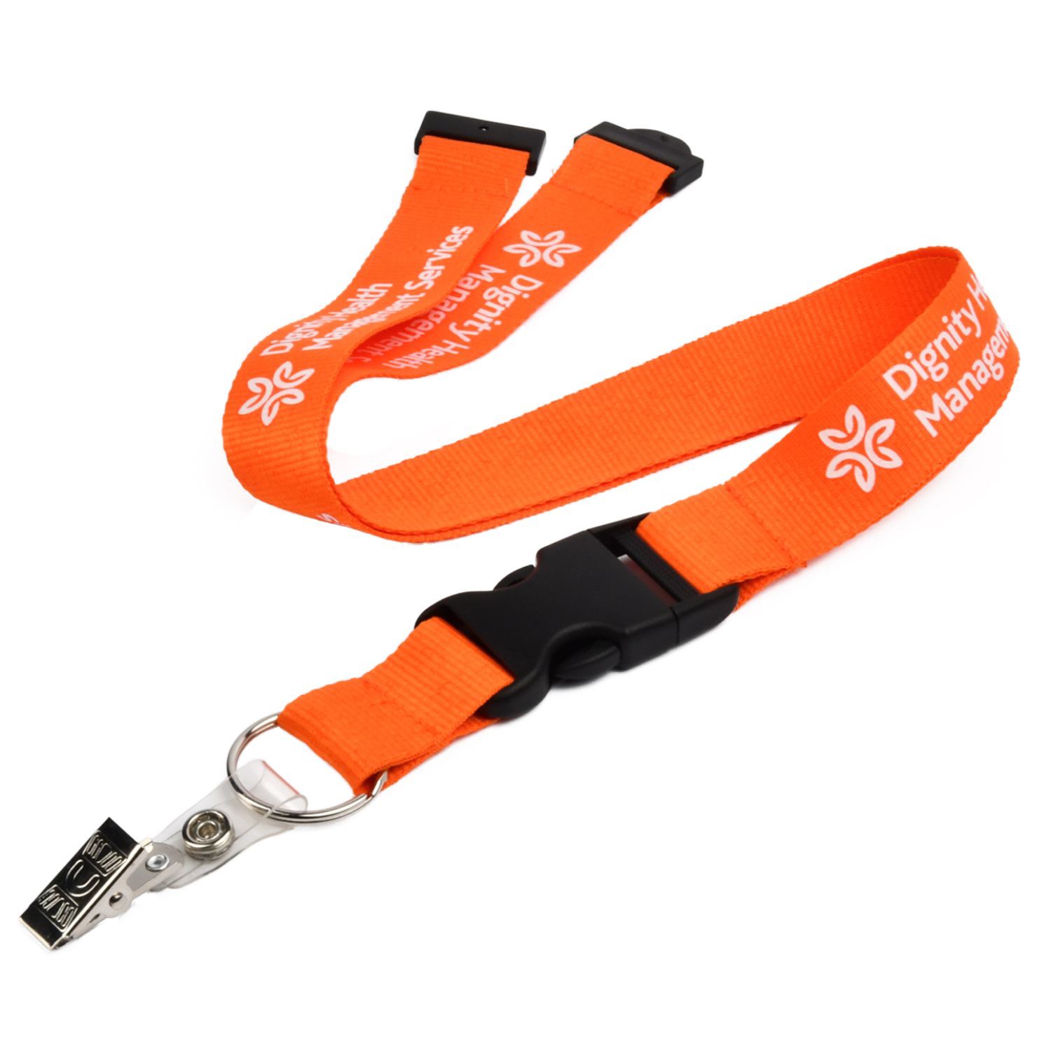 Polyester Lanyards w/ Buckle Release and Safety