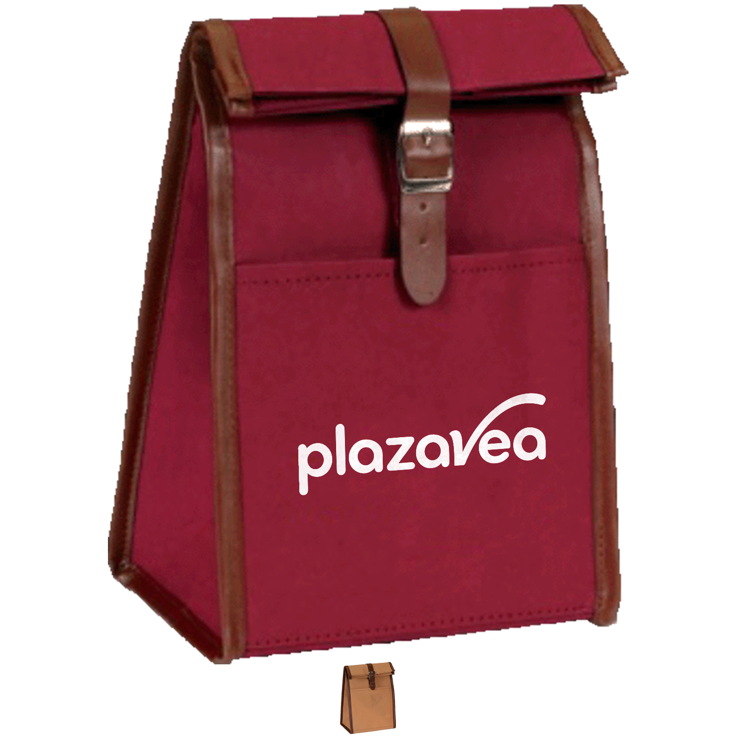 Roller Top Eco-Insulated Tear Resistant 4 Pack Cooler Lunch Bag w/ Front Pocket (7.5” x 9.5” x 5.6”)