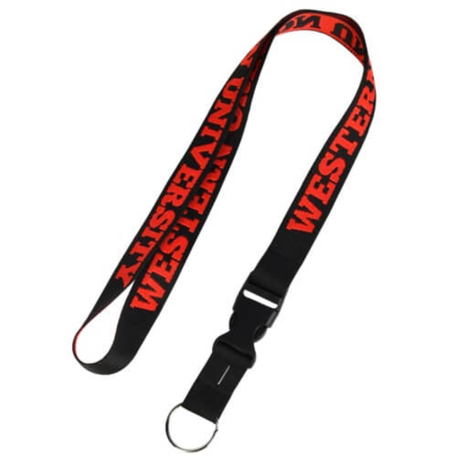 1/2" Woven Lanyards with Detachable Buckle Release