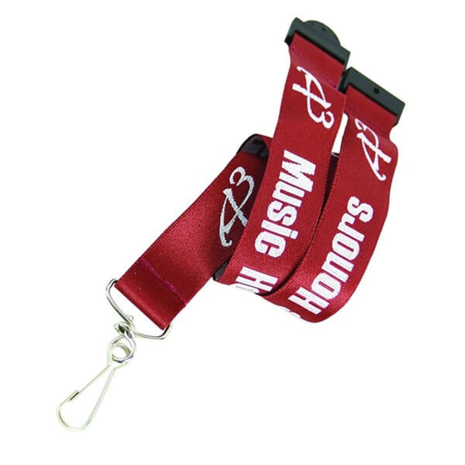 5/8" Woven Lanyards with Safety Breakaway