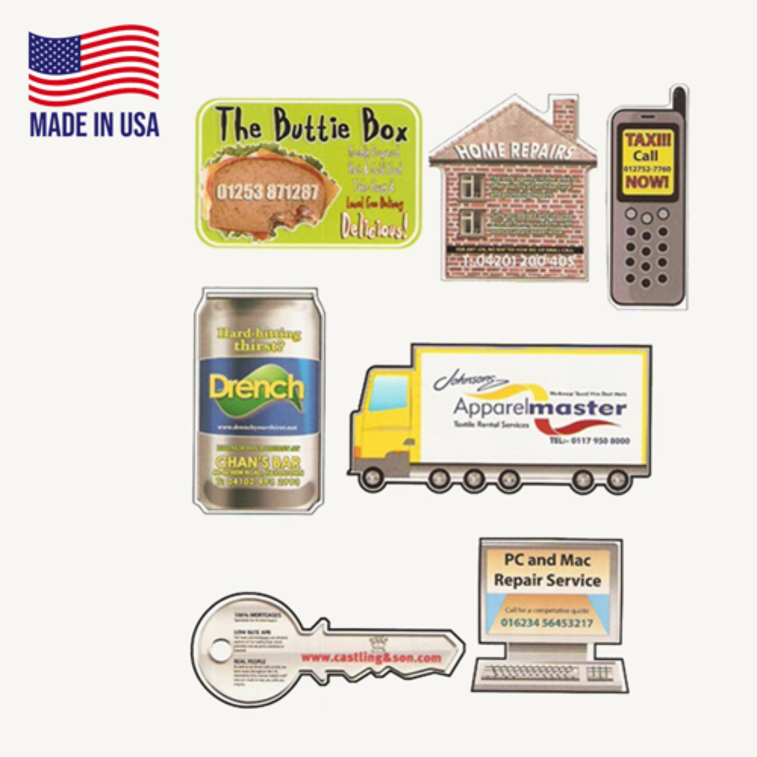 USA Made Magnets custom Shaped - 20 mil thickness
