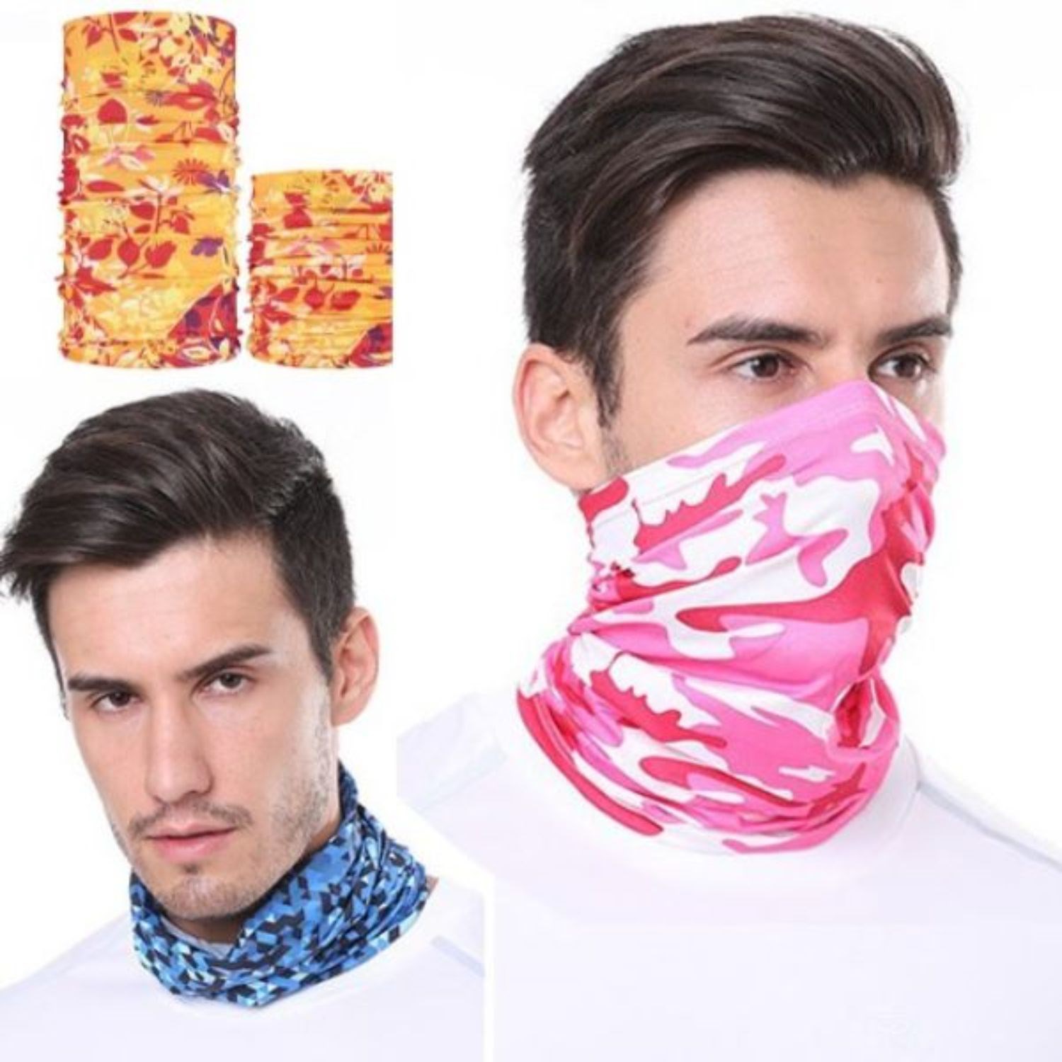 Reusable Face Bandana w/ Custom Imprint Dust Protection Mask