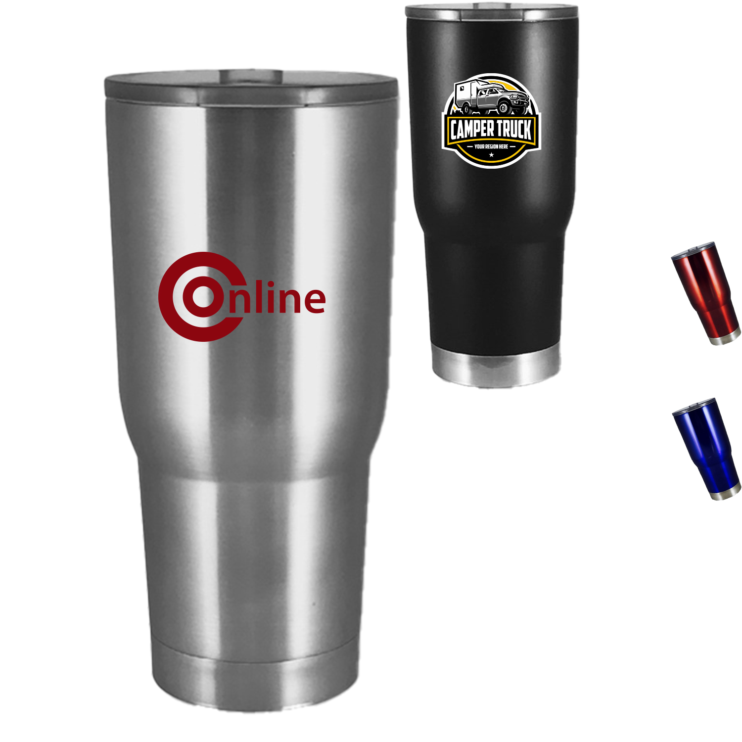 22 oz. Stainless Steel Vacuum Insulated Tumbler W/ Copper Lining & Slider Lid