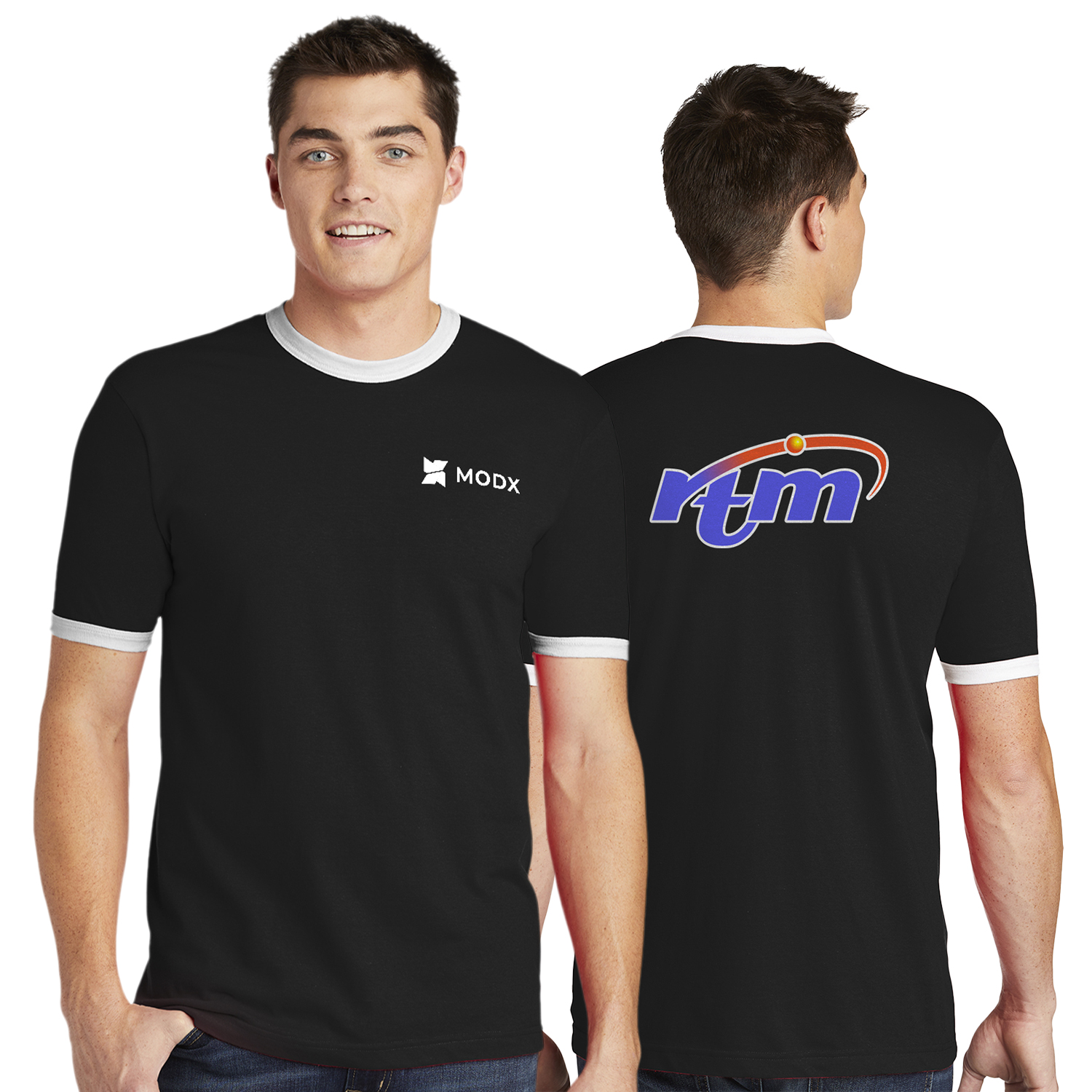 American Apparel ® Fine Jersey Ringer T-Shirt