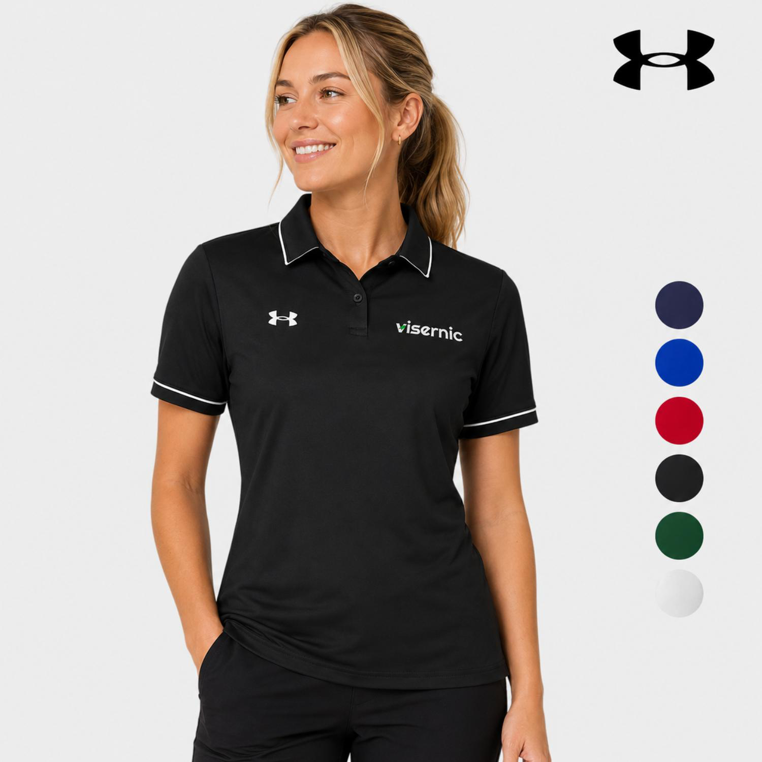 Under Armour Ladies' Tipped Teams Performance Polo