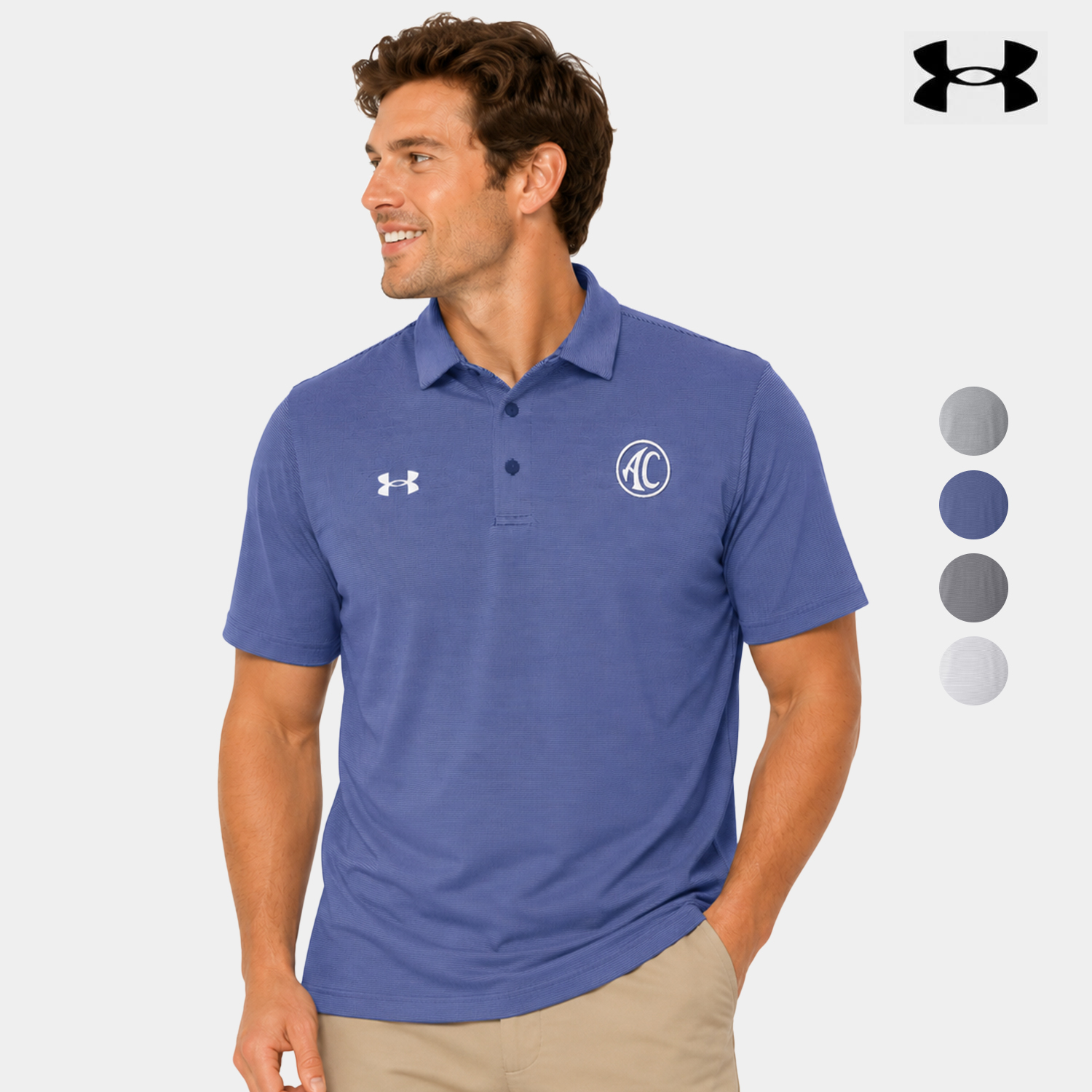 Under Armour Men's Striped Performance Polo