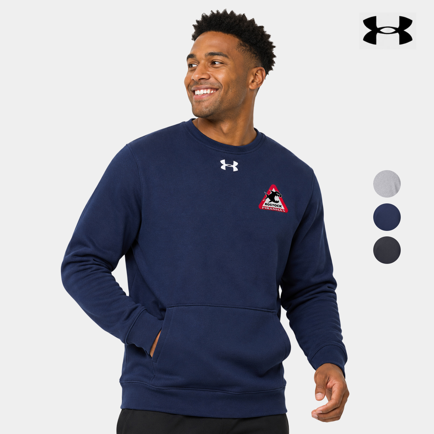 Under Armour Men's Hustle Fleece Crewneck Sweatshirt