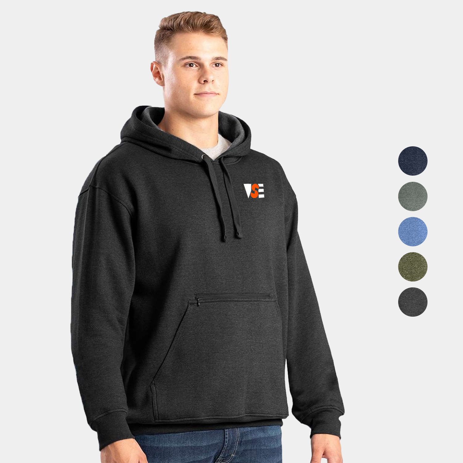 BERNE® Men's Heritage Zip Pocket Hooded Sweatshirt