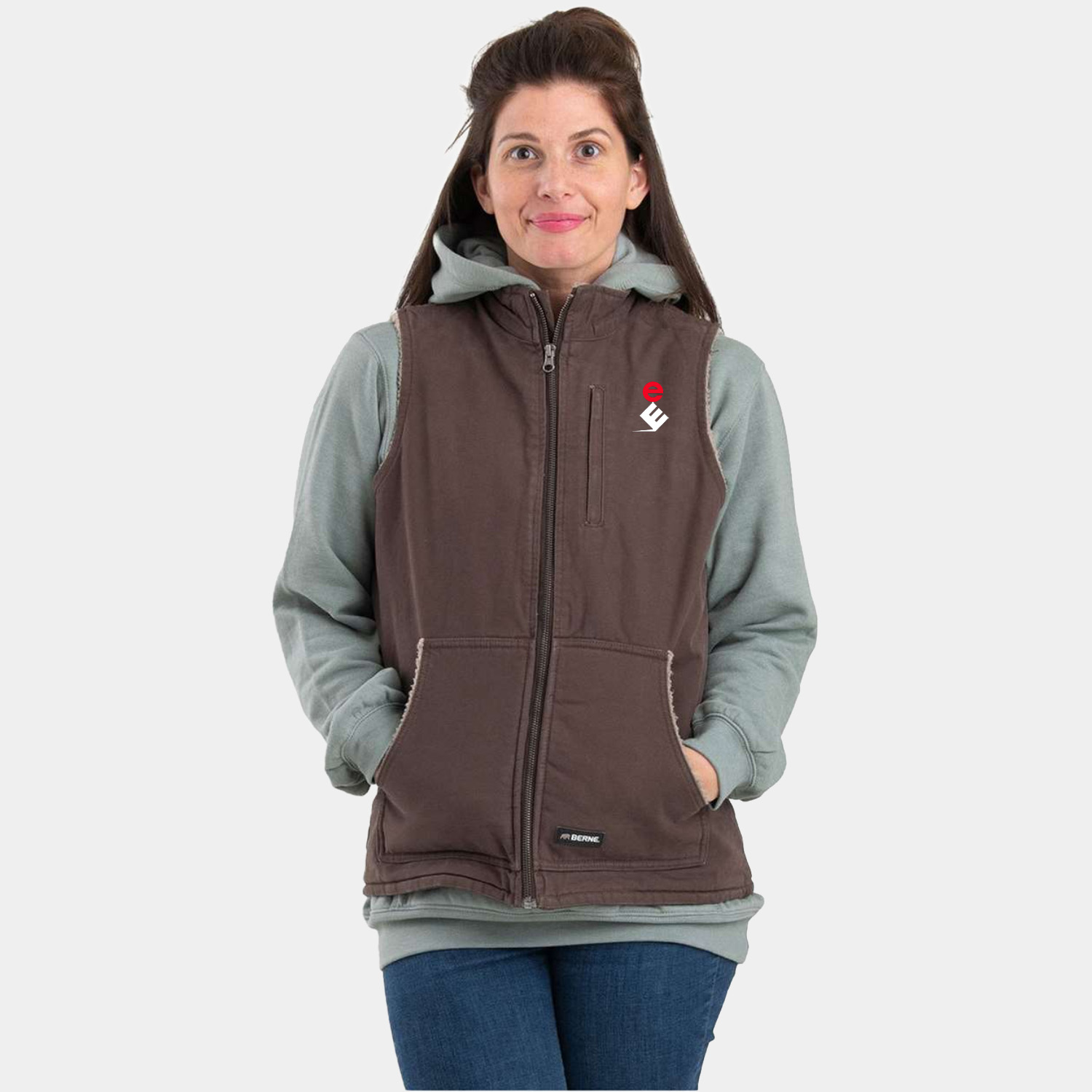 BERNE® Women's Sherpa-Lined Softstone Duck Vest
