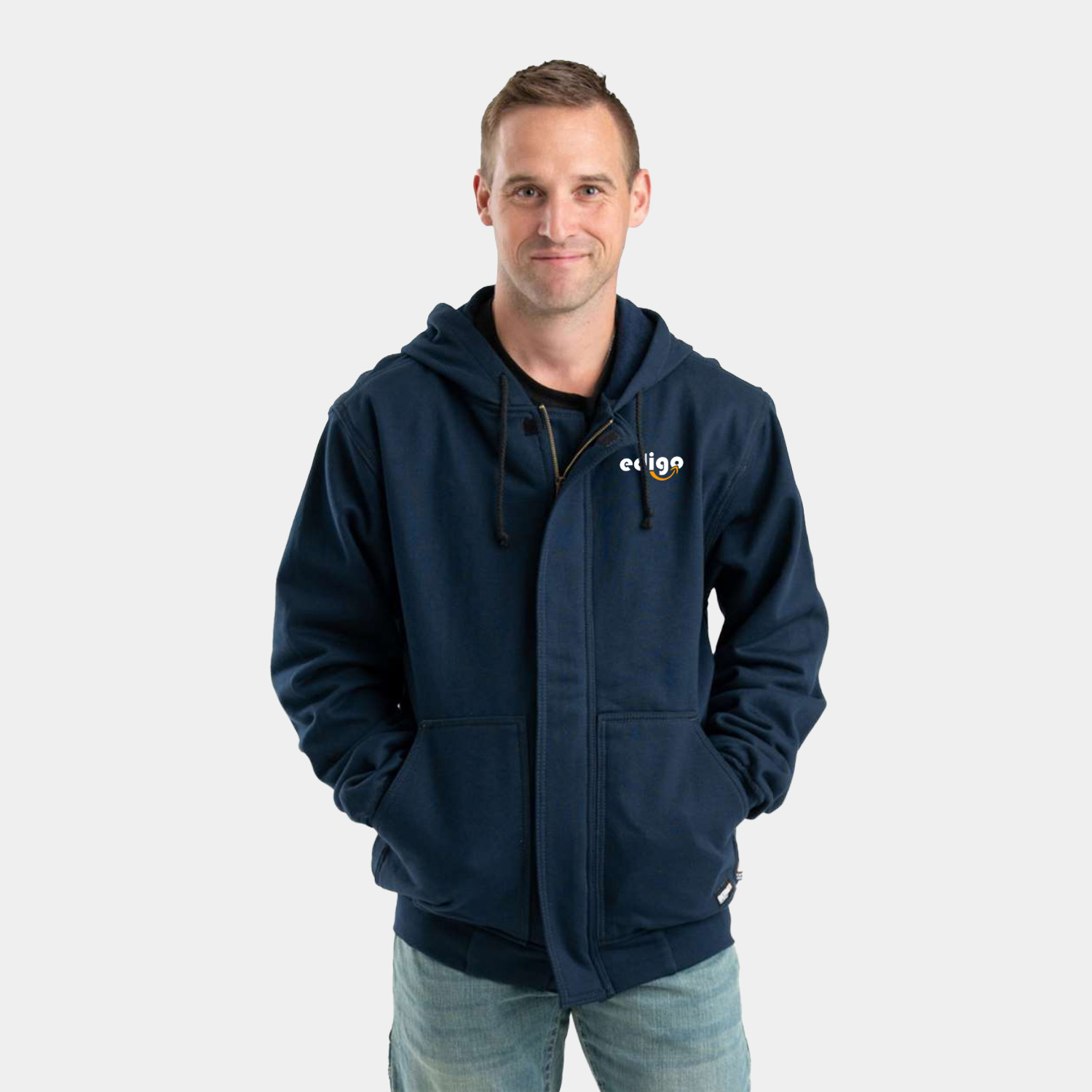 BERNE® Men's Flame Resistant Full-Zip Hooded Sweatshirt