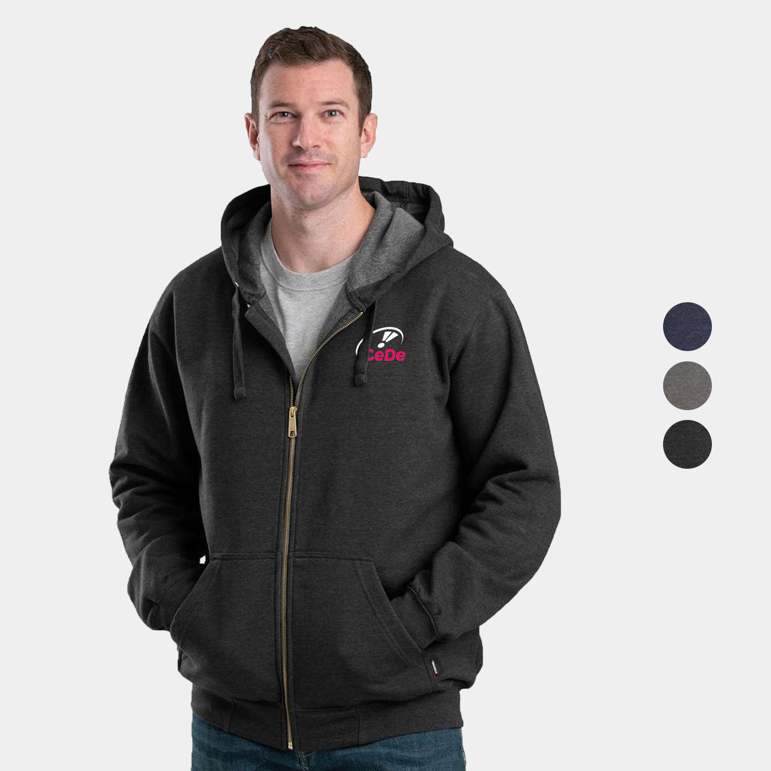BERNE® Men's Heritage Full-Zip Hooded Sweatshirt