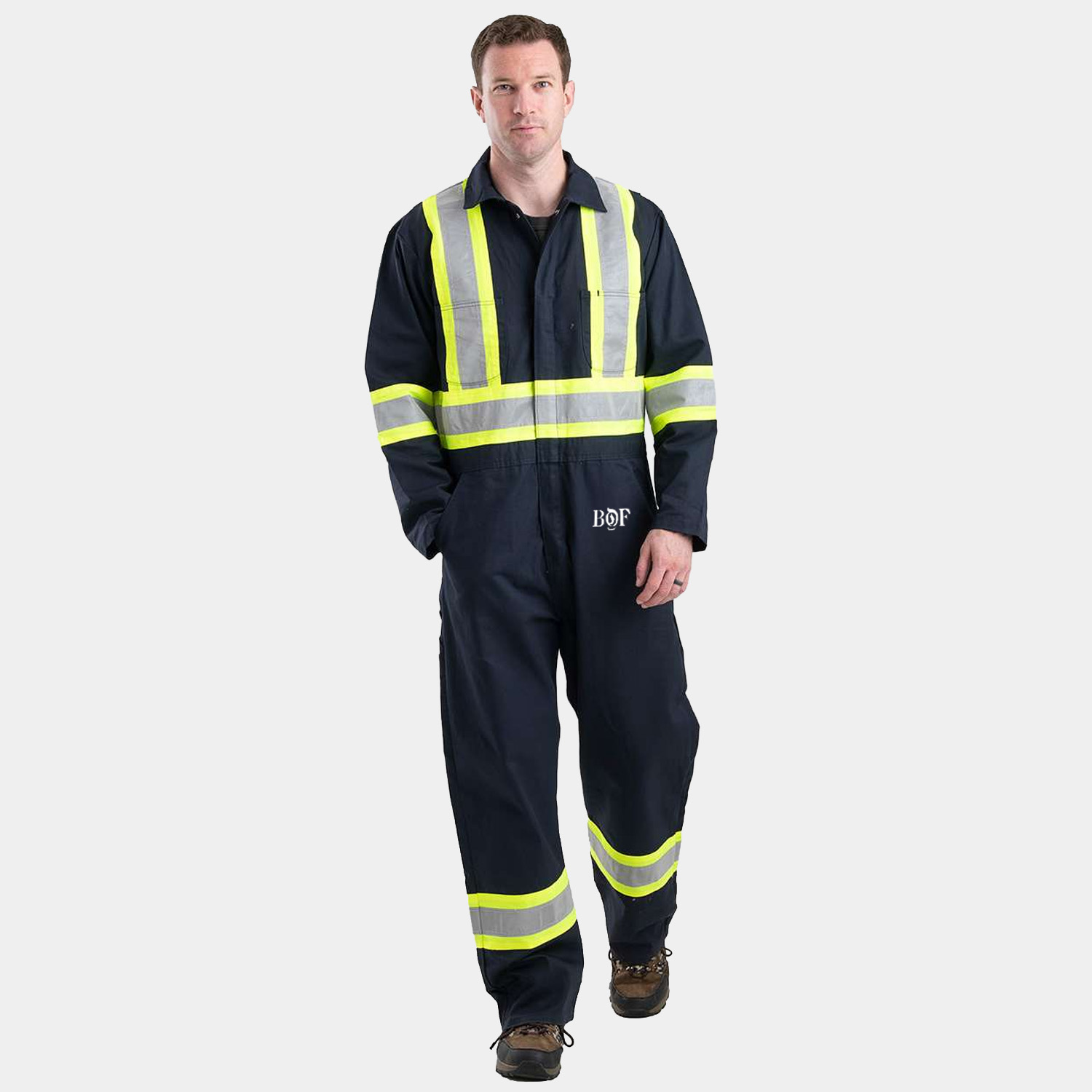 BERNE® Men's Safety Striped Unlined Coverall