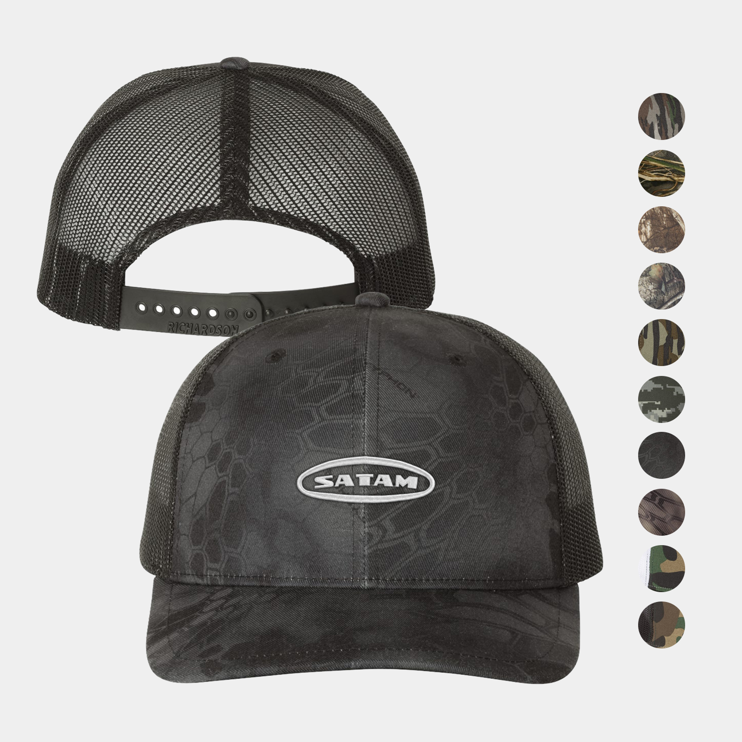 Printed Trucker Snapback Cap