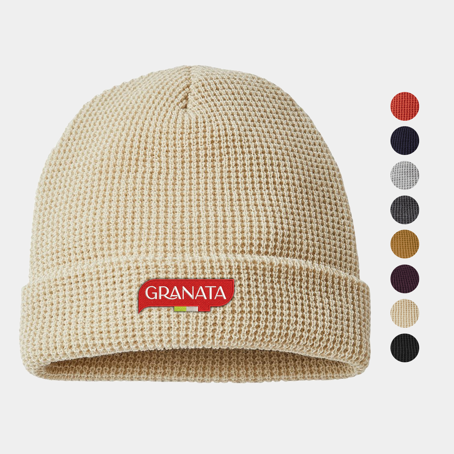Waffle Cuffed Beanie