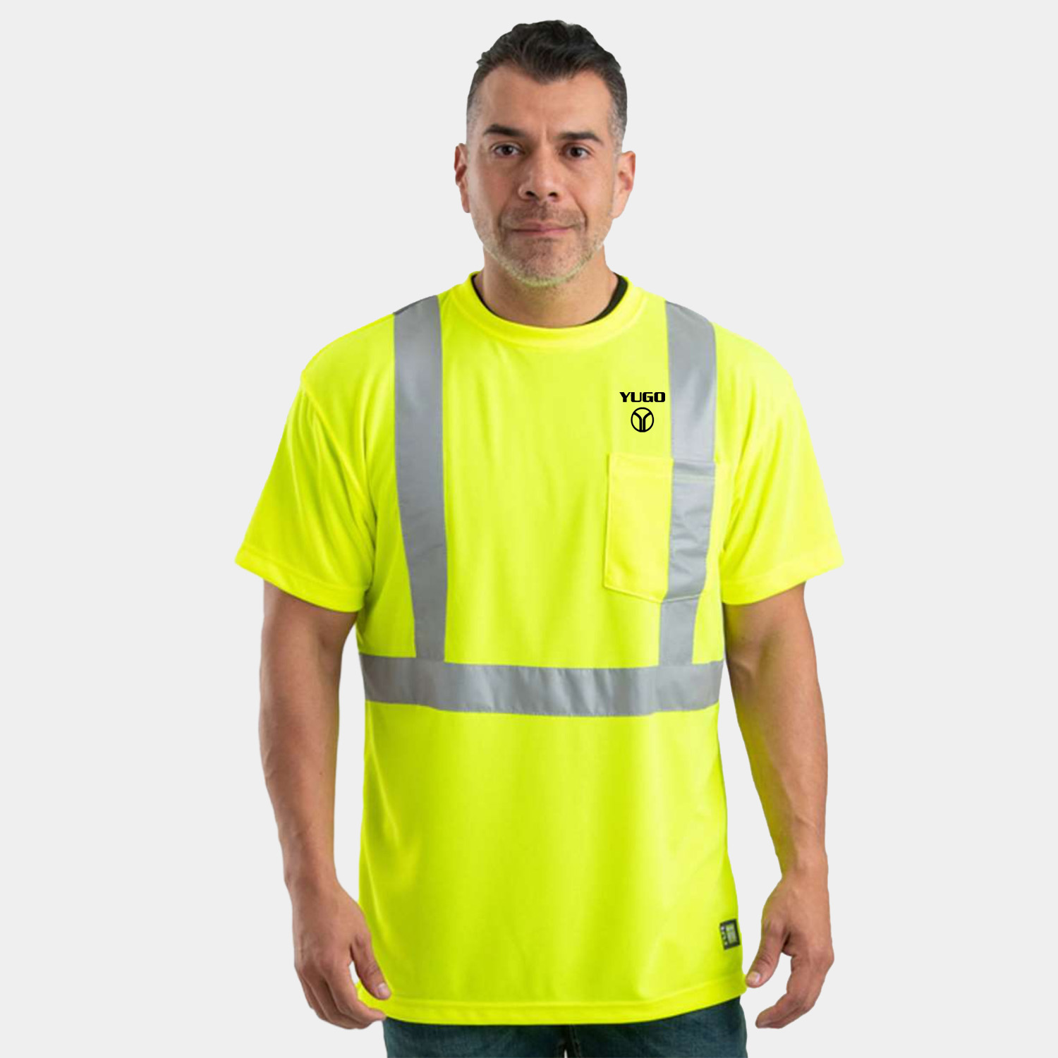 BERNE® Men's Hi-Vis Class 2 Performance Pocket T-Shirt