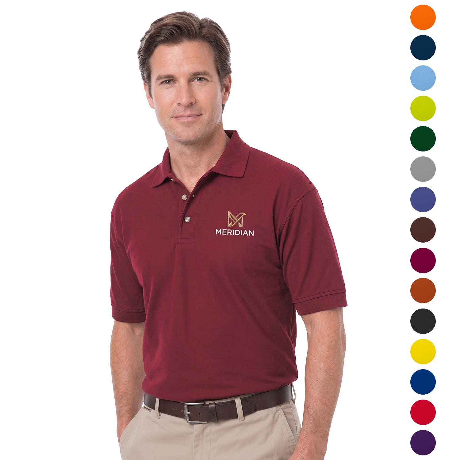 Men's Premium Egyptian Cotton Pique Polo Shirt