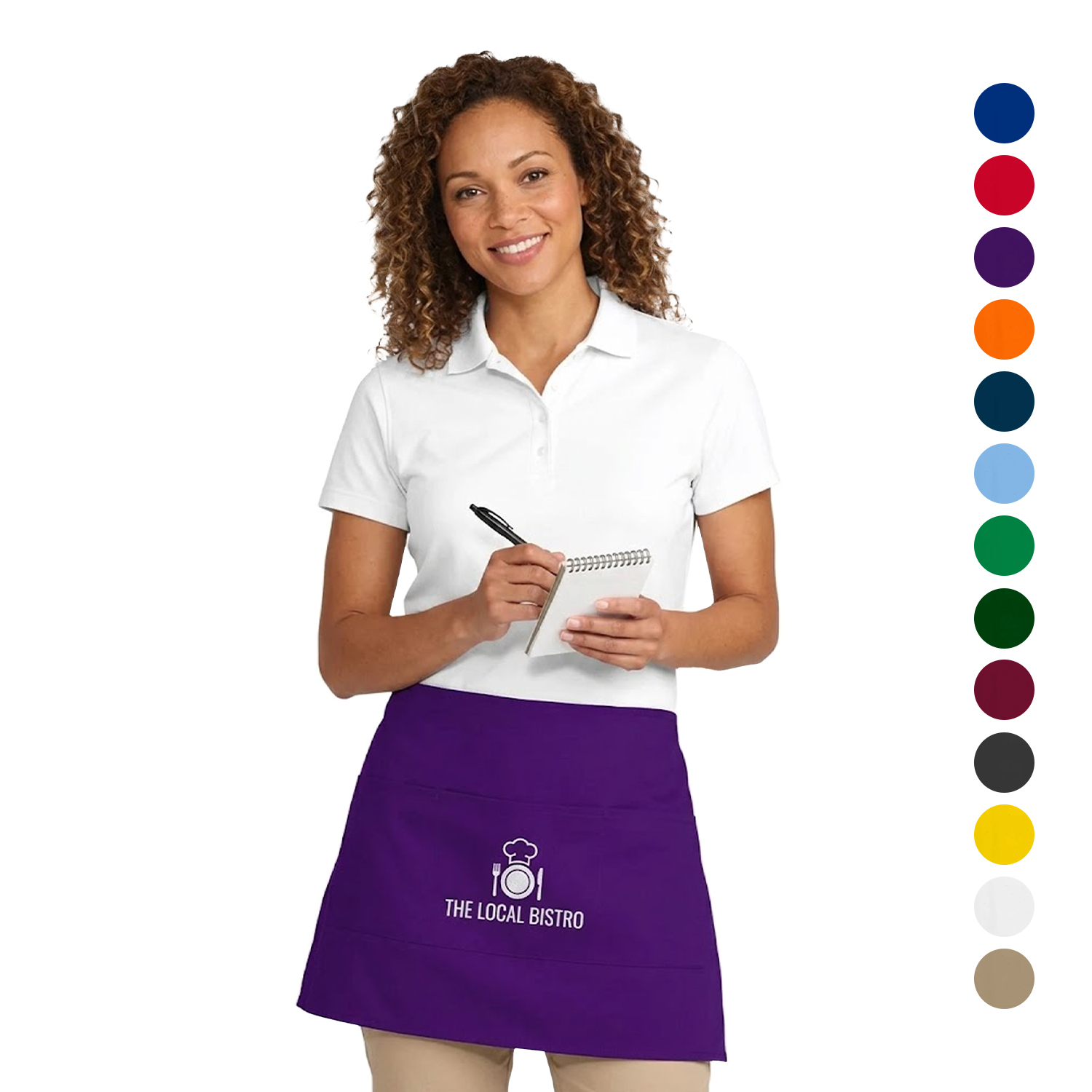 Scotchgard Treated Twill Utility Waist Apron