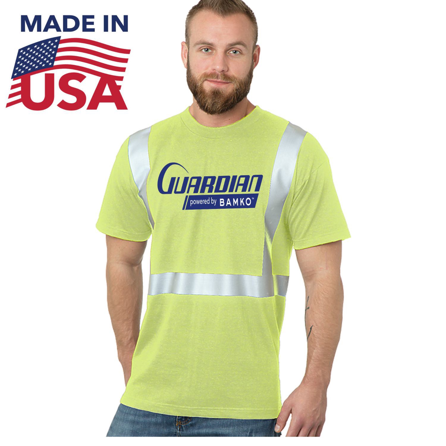 High Vis USA-Made Class 2 Safety T-Shirt