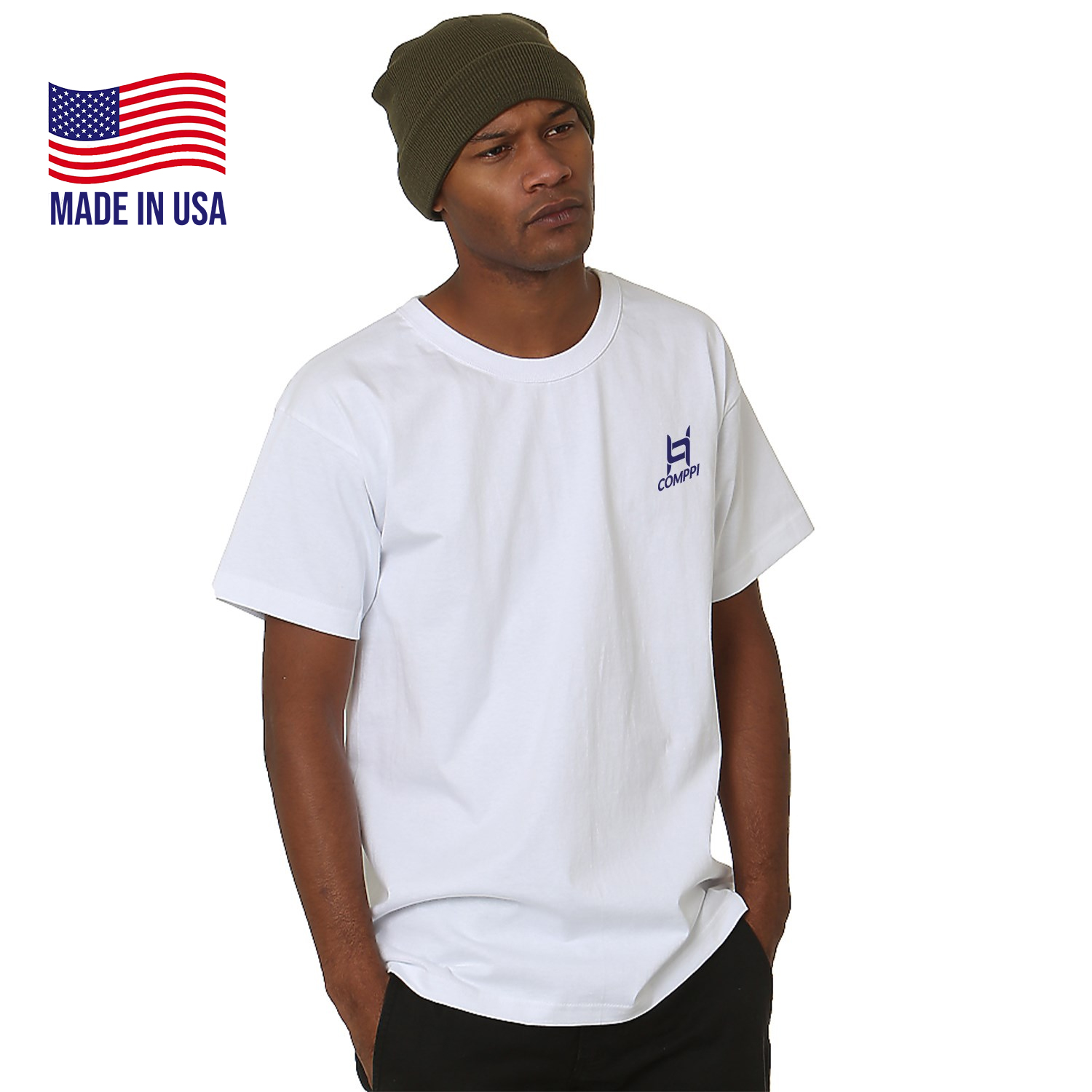 Premium USA-Made 100% Pre-Shrunk Cotton Heavyweight Tee Shirt