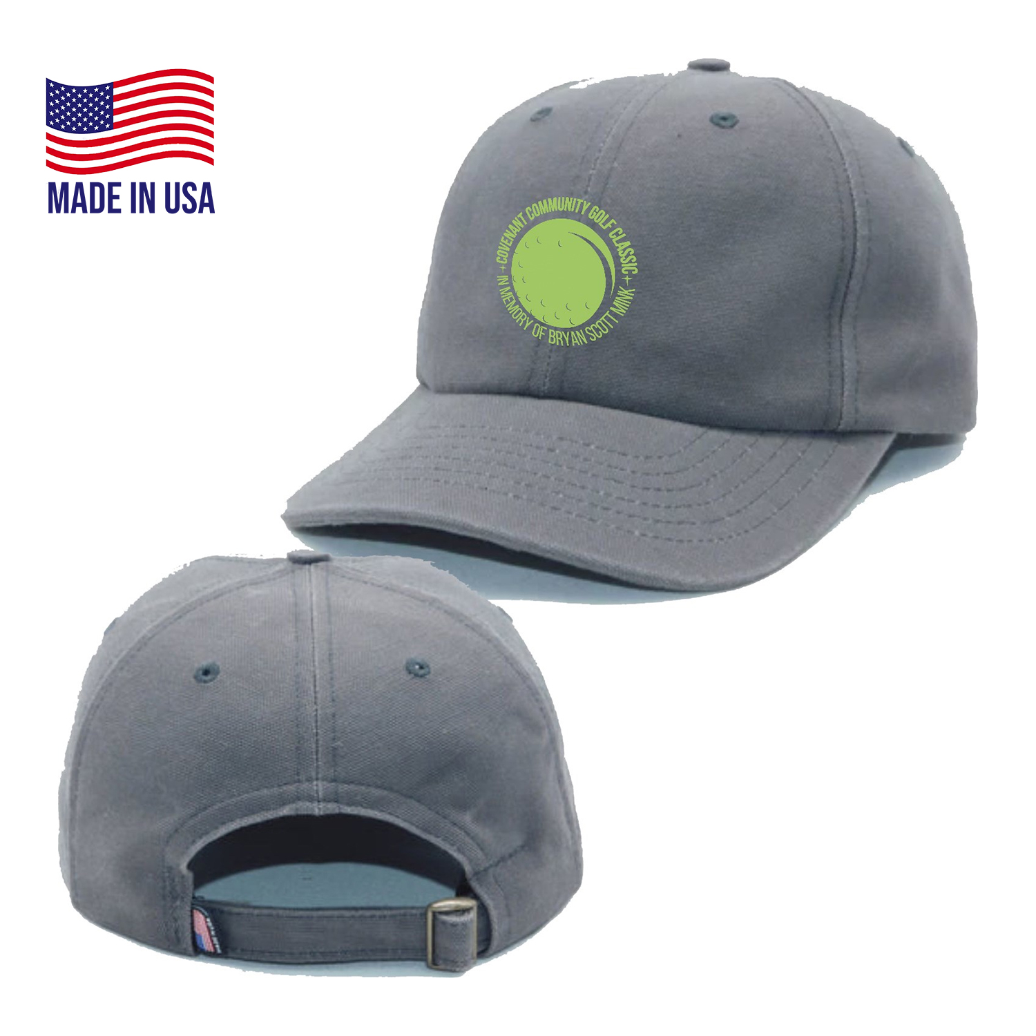 True American Made 6-Panel Cotton Canvas Cap