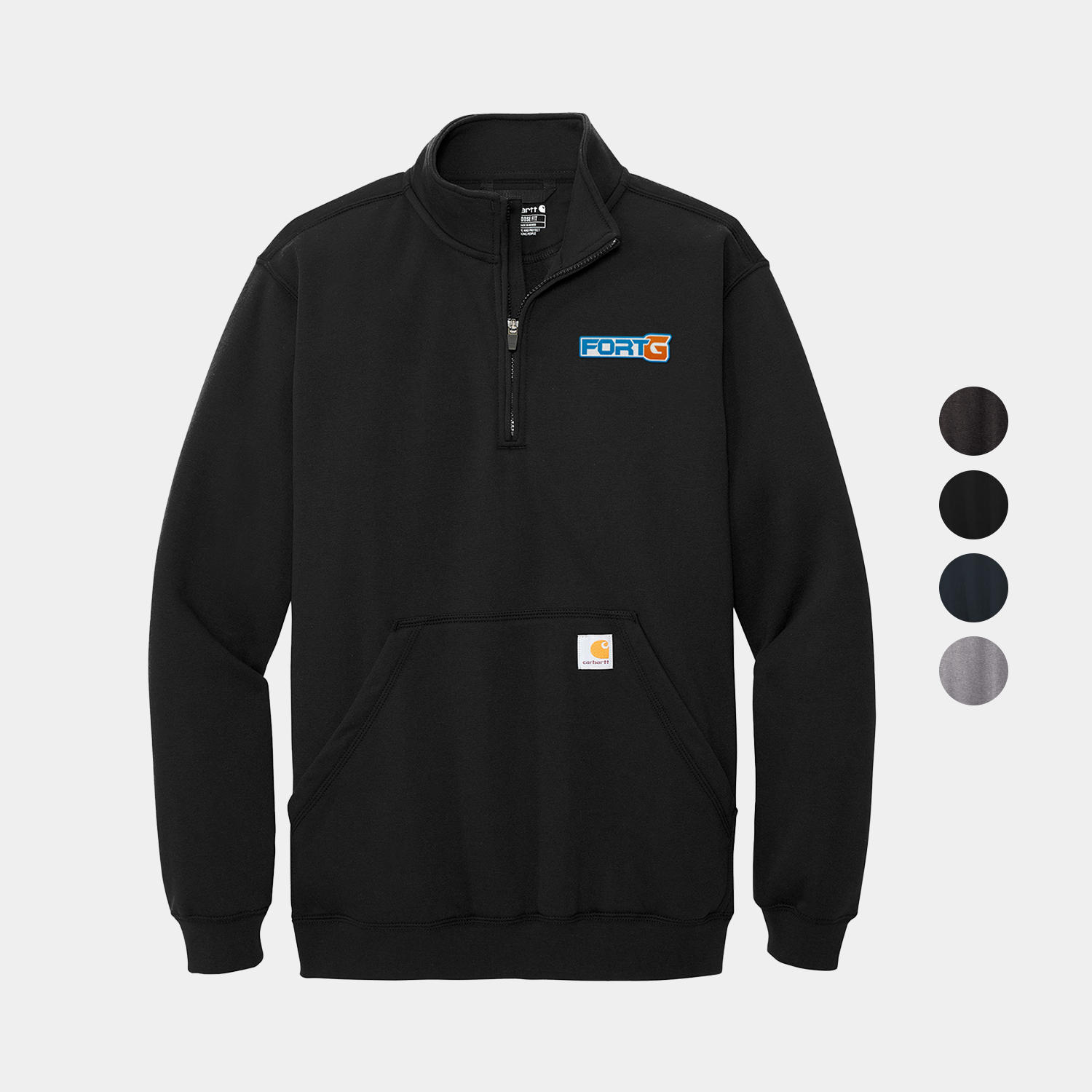 Carhartt® Midweight 1/4-Zip Mock Neck Sweatshirt