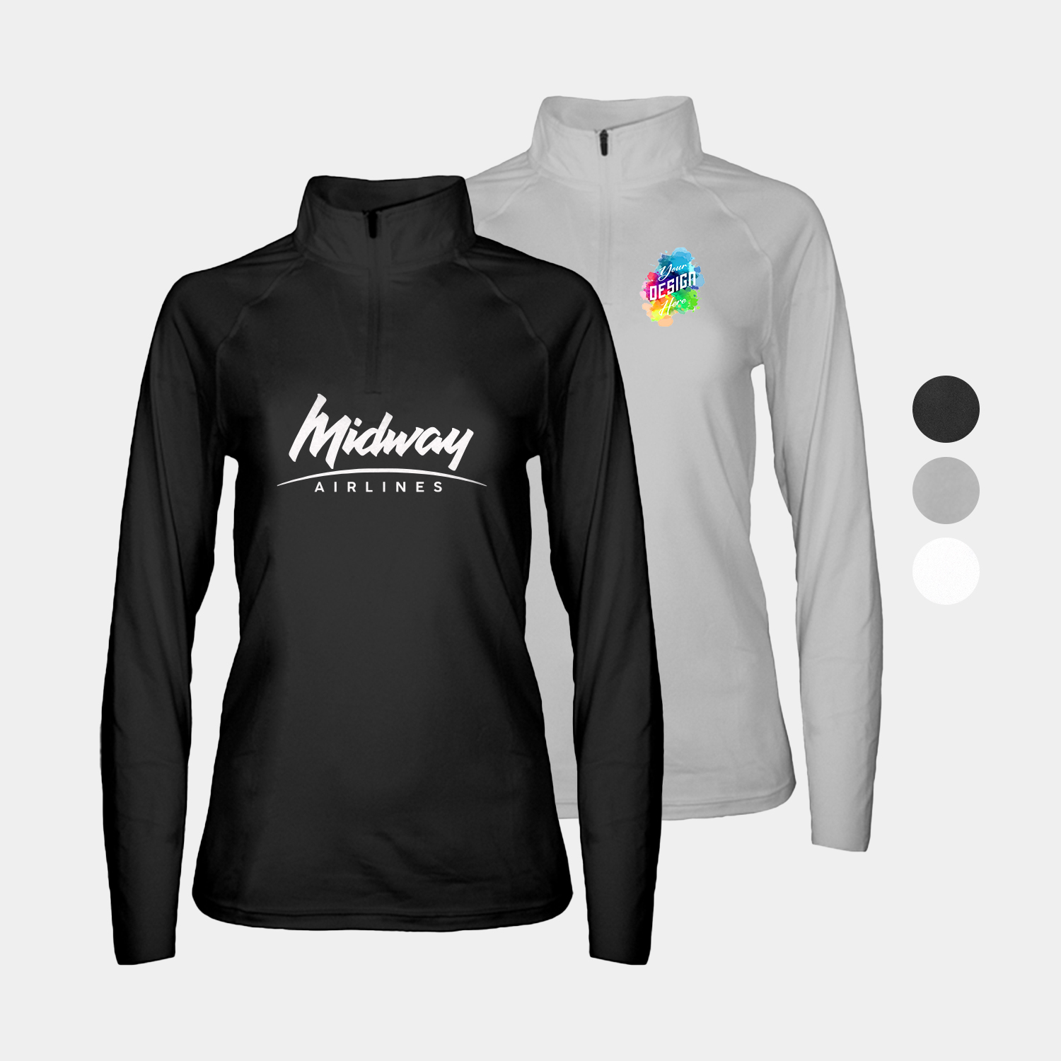 Velvet Jersey Women’s Moisture Wicking 1/4 Zip Pullover