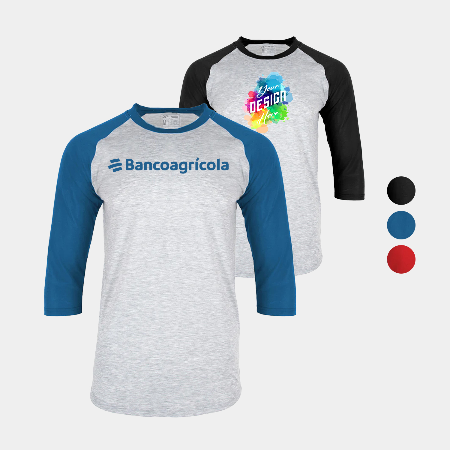 Men’s TALL Fit 3/4 Sleeve Baseball  Tee