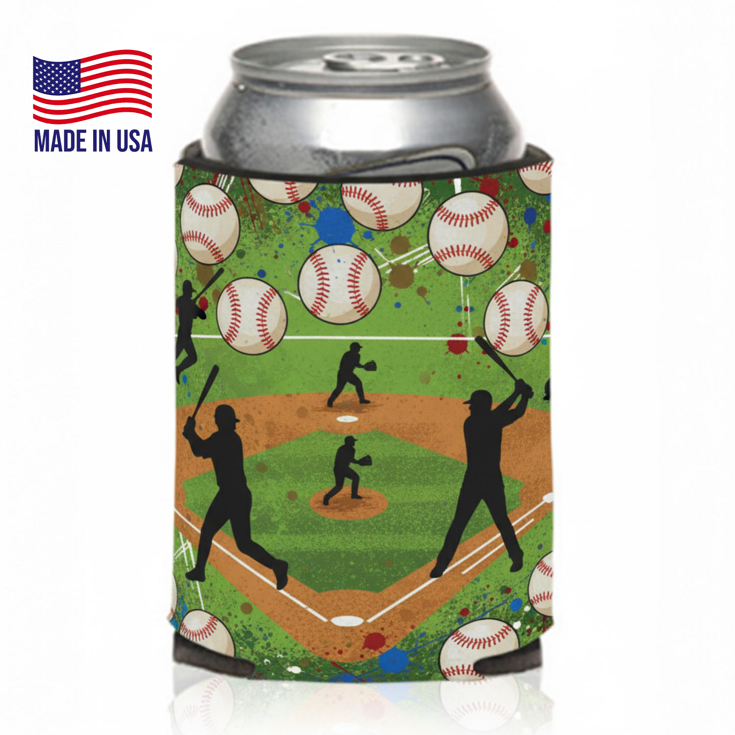 USA Made Sublimation Collapsible Foam Can Cooler