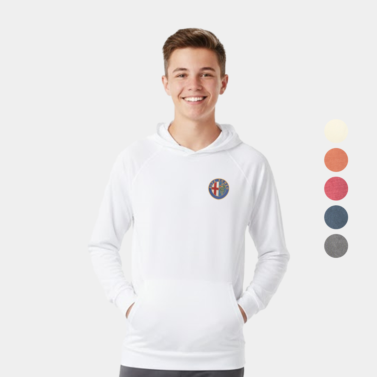 Sunproof® Youth Polyester Hooded Long Sleeve Tee