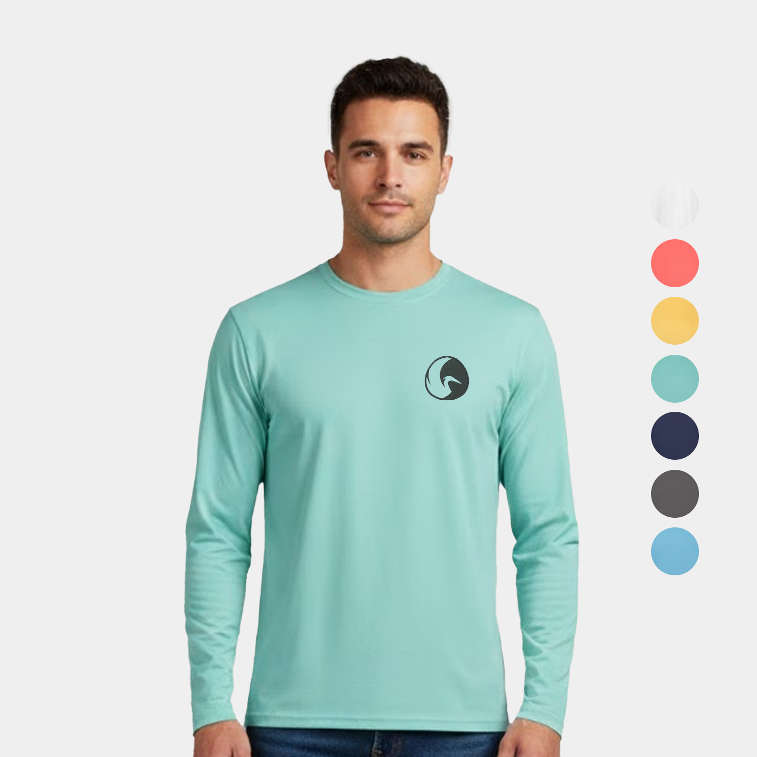 Sunproof® UPF 50 Semi-Fitted Polyester Long Sleeve Shirt