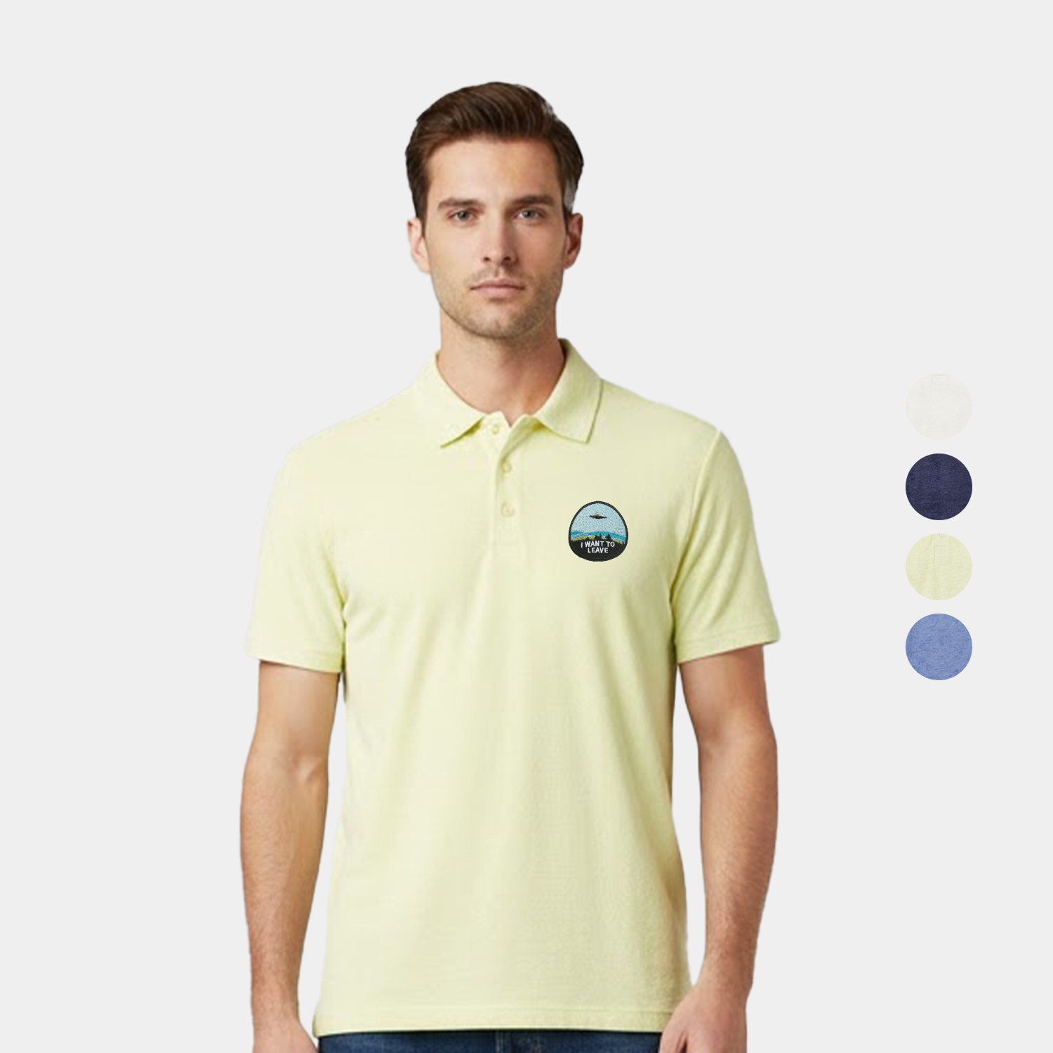 Mood & Vibe™ Laguna Cotton-Poly Terry Polo Shirt