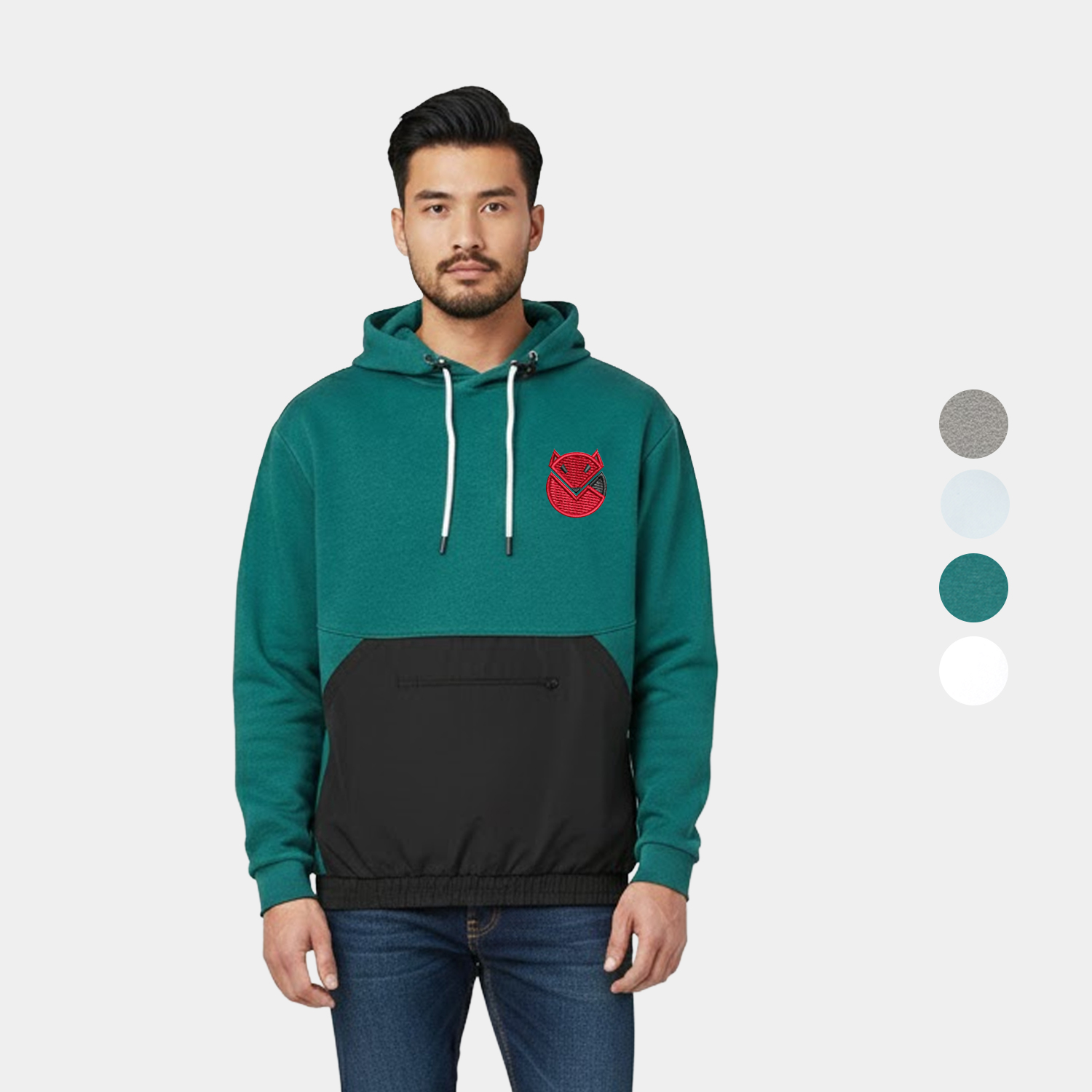 Trae Cotton-Poly Mixed Media Tech Hooded Sweatshirt